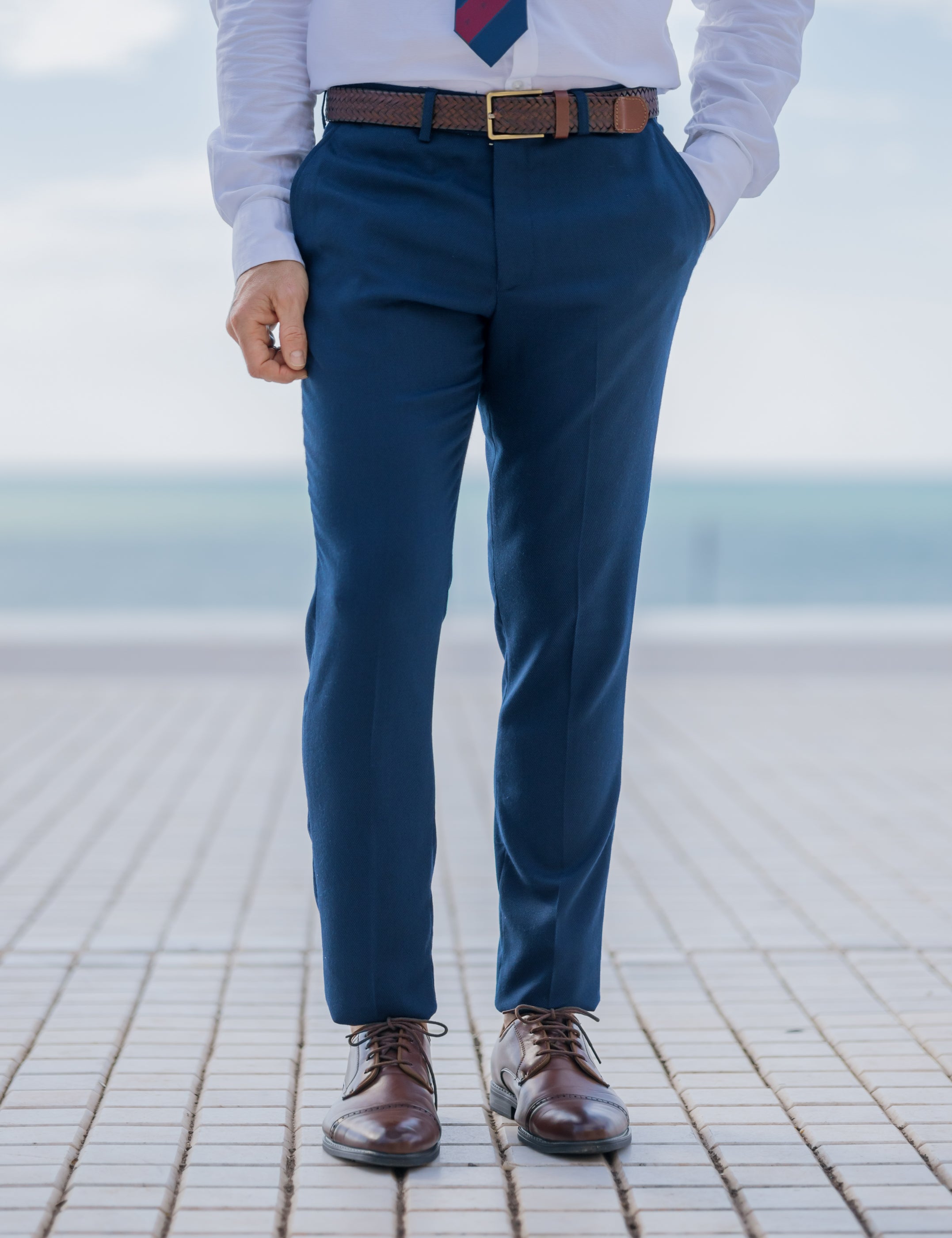 PANTALÓN AZUL MARINO DE TRAJE
