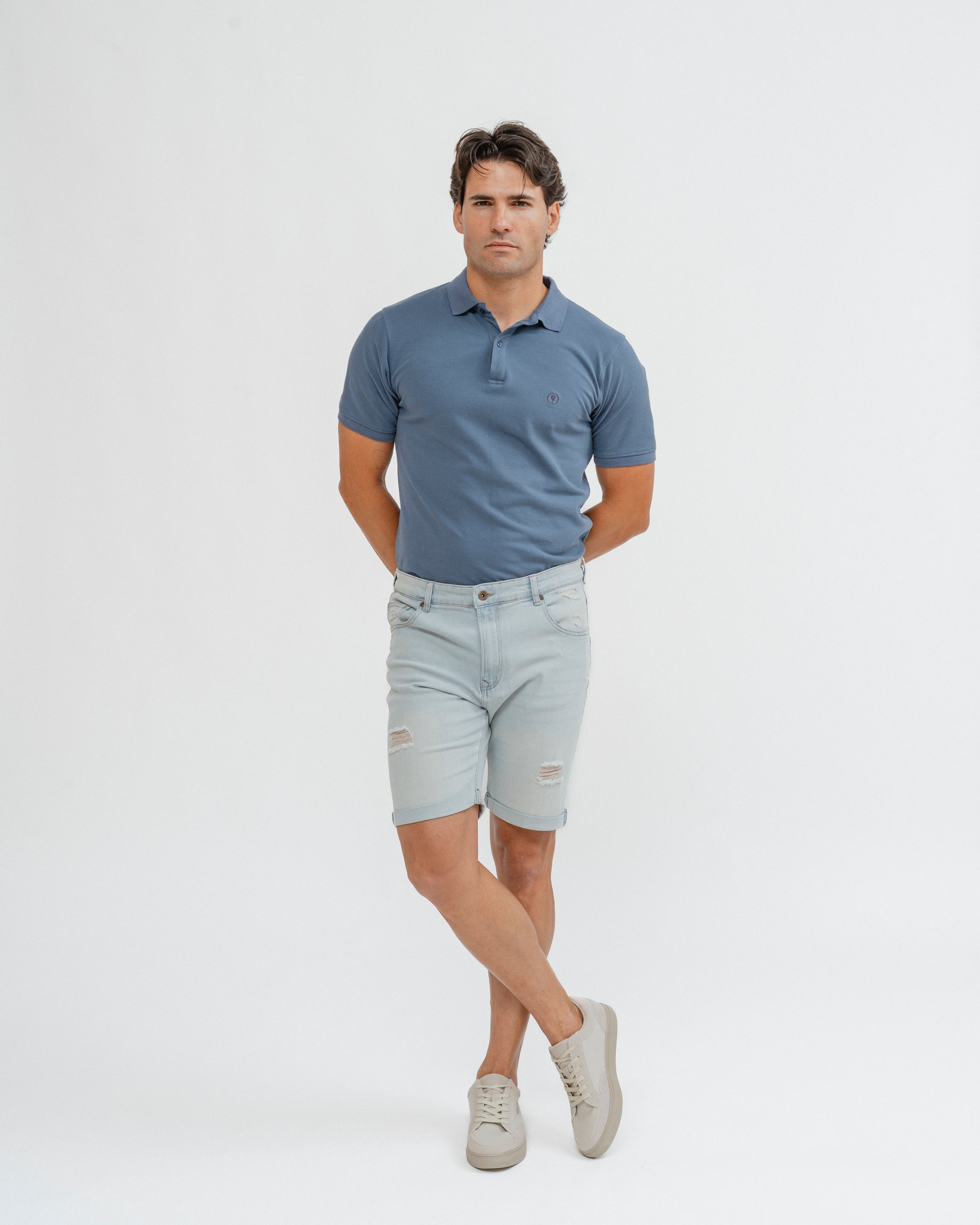 BERMUDA 5 BOLSILLOS DENIM ROTOS