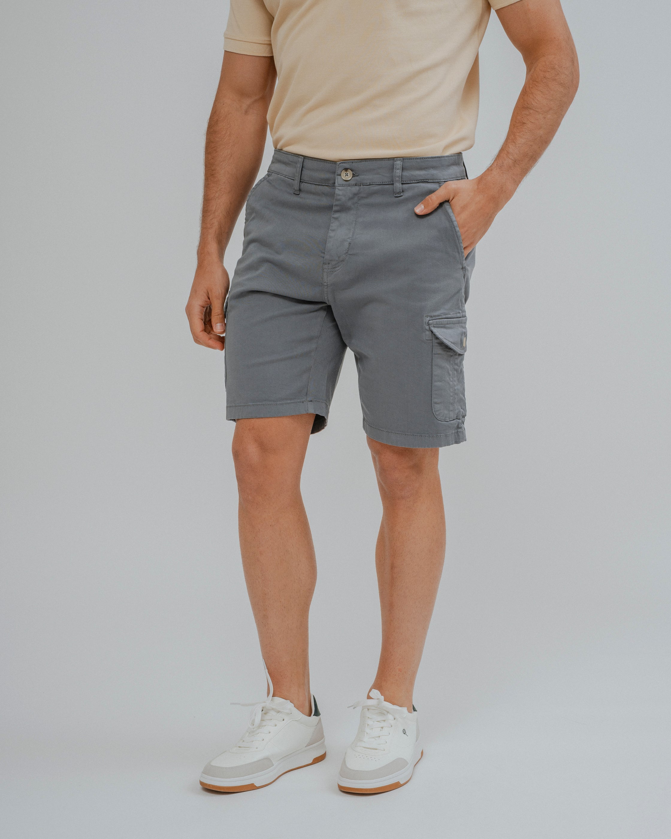 BERMUDA CHINO CARGO CELESTE