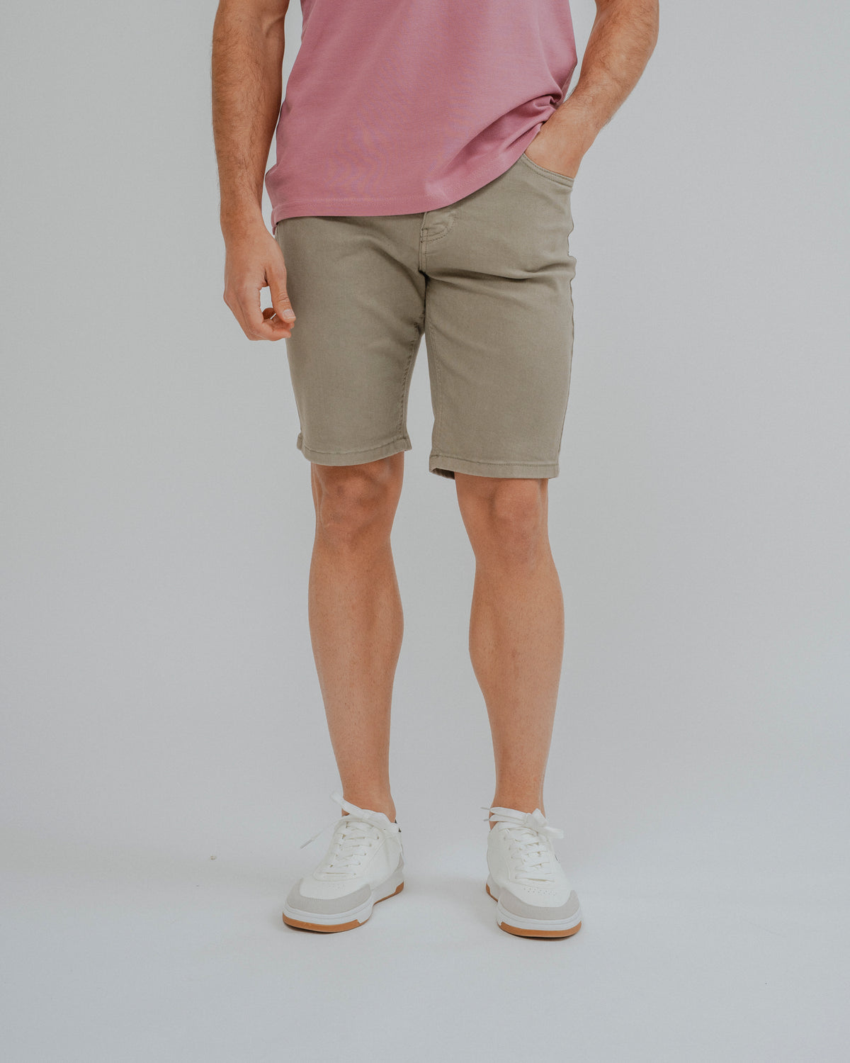 BERMUDAS 5 BOLSOS VERDE