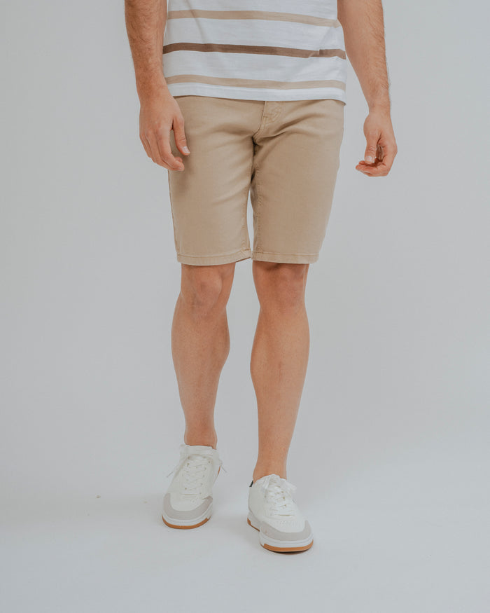 BERMUDA DE 5 BOLSOS BEGE