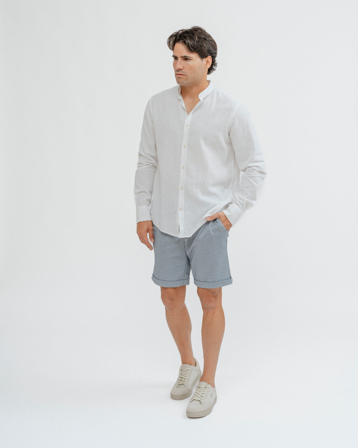 BERMUDA JOGGER CASUAL AZUL-CELESTE