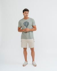 BERMUDA JOGGER ESTRUTURA BEGE