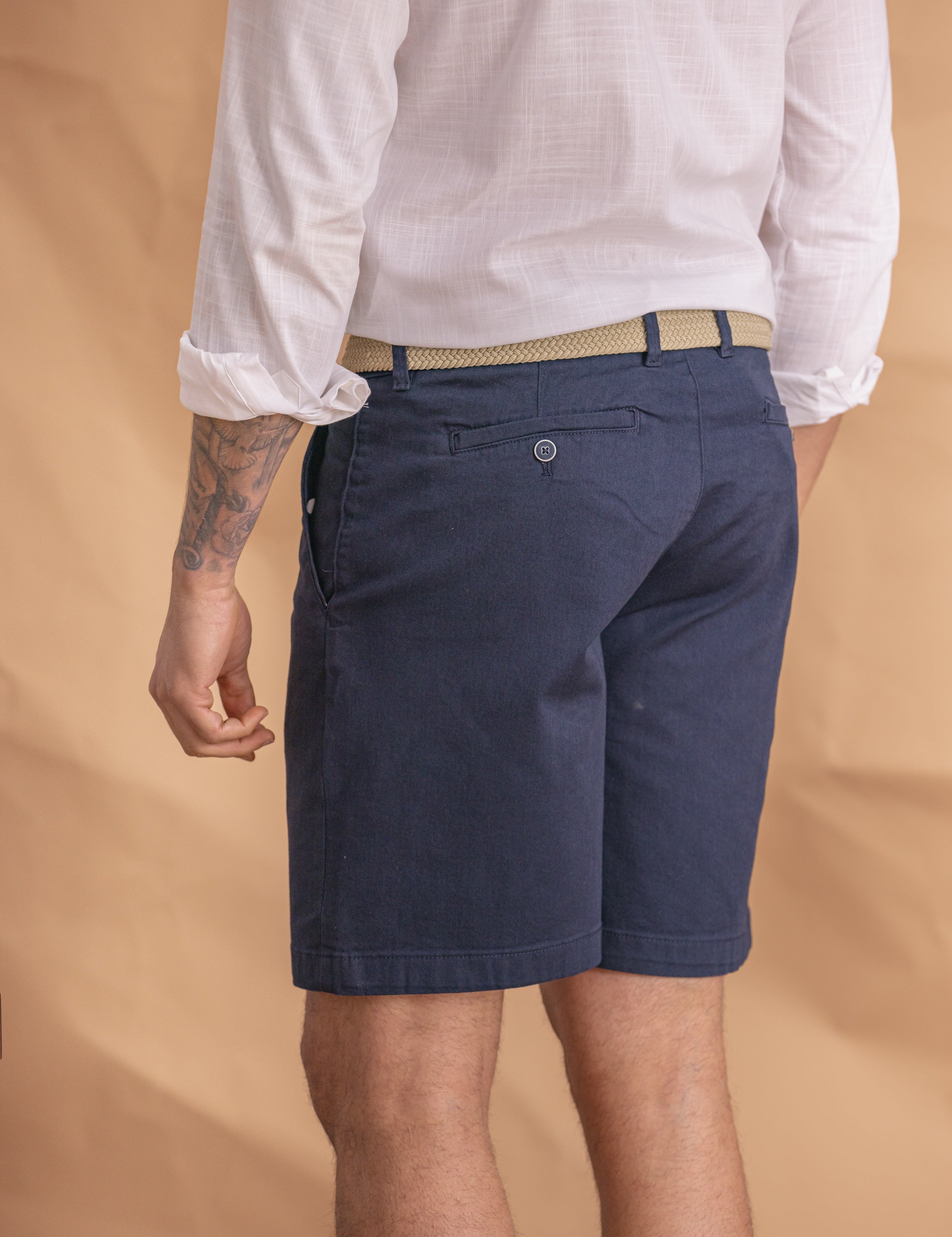 BERMUDA CHINO AZUL