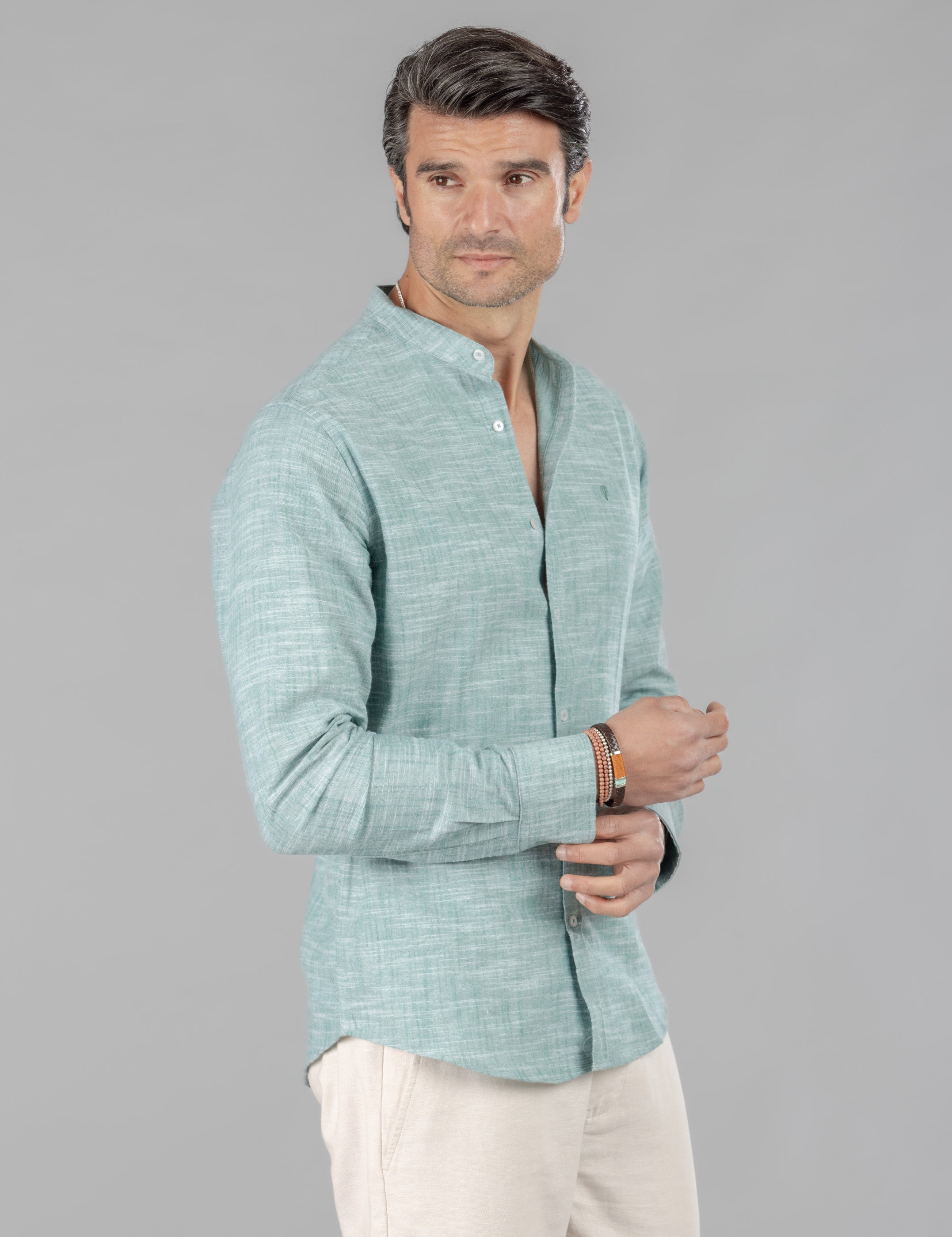 CAMISA OXFORD FLAMÉ CUELLO MAO