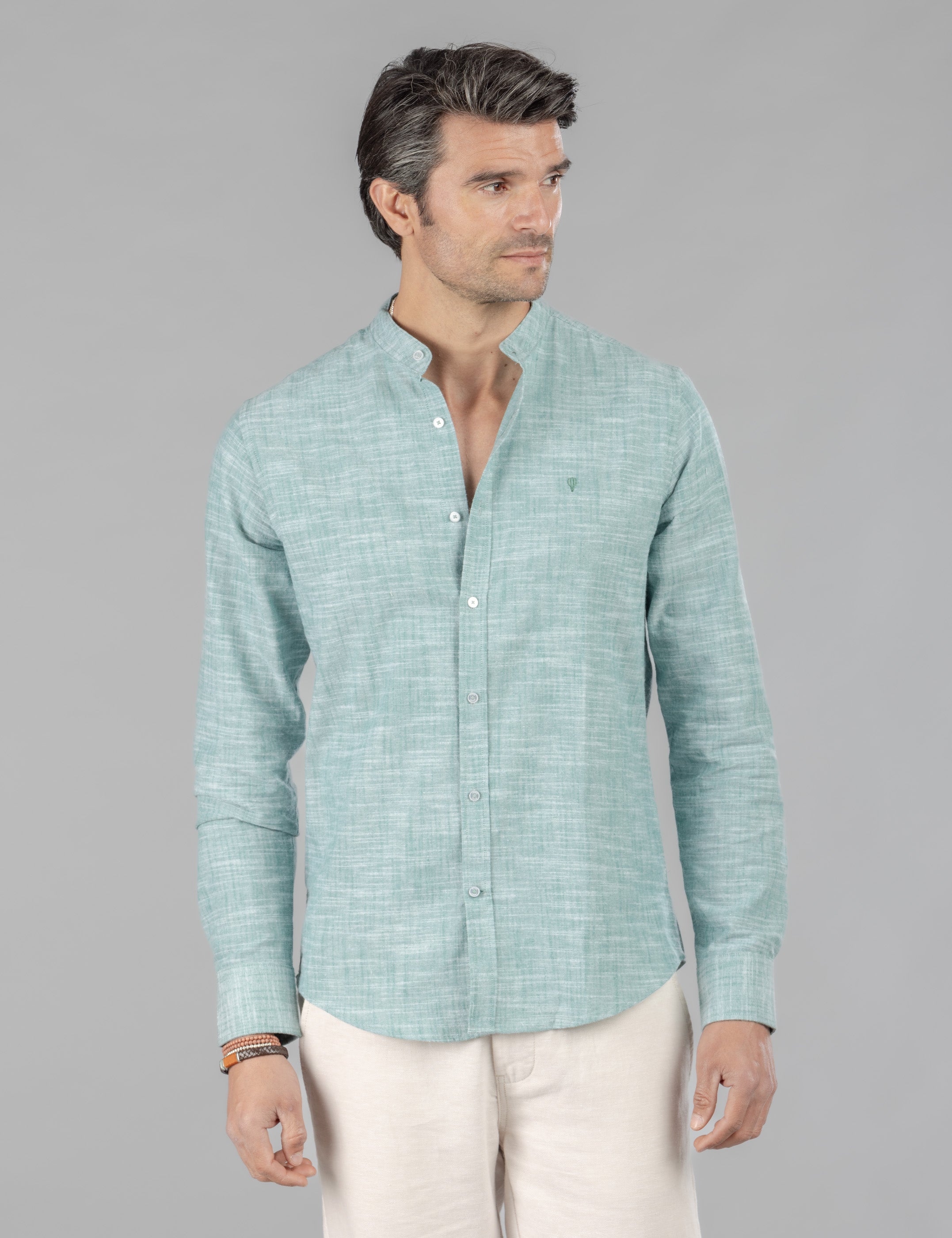 CAMISA OXFORD FLAMÉ CUELLO MAO