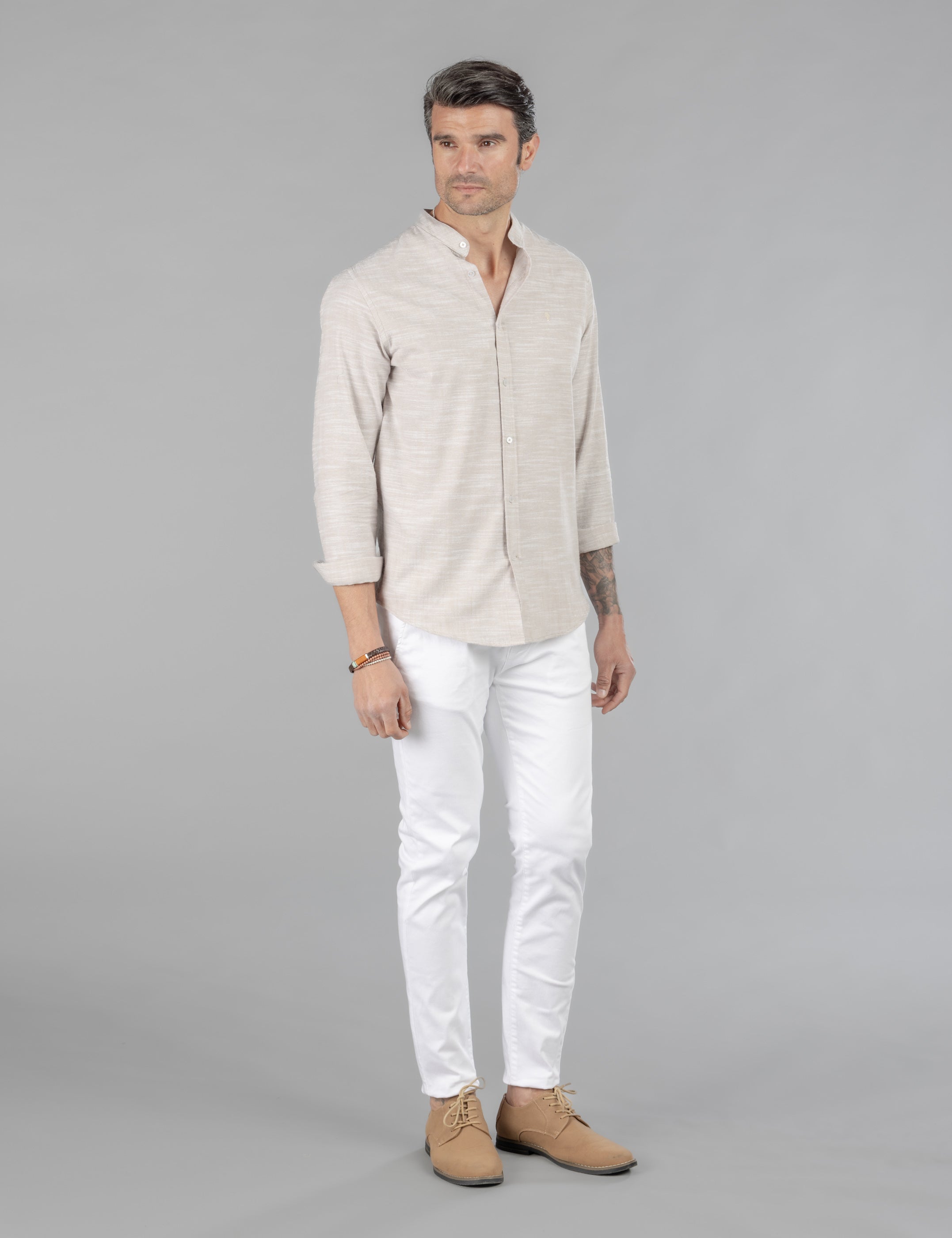 CAMISA OXFORD FLAMÉ CUELLO MAO