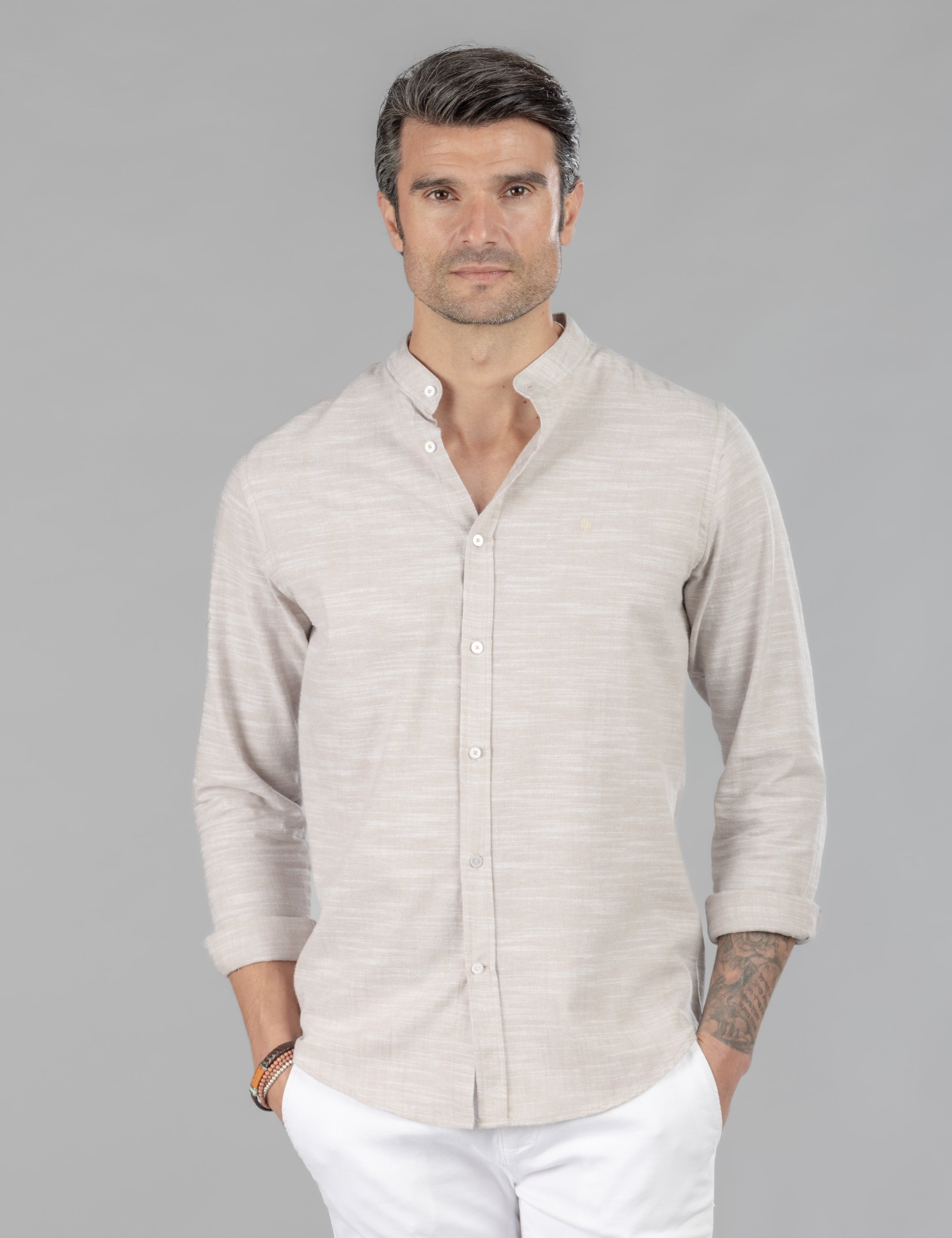 CAMISA OXFORD FLAMÉ CUELLO MAO