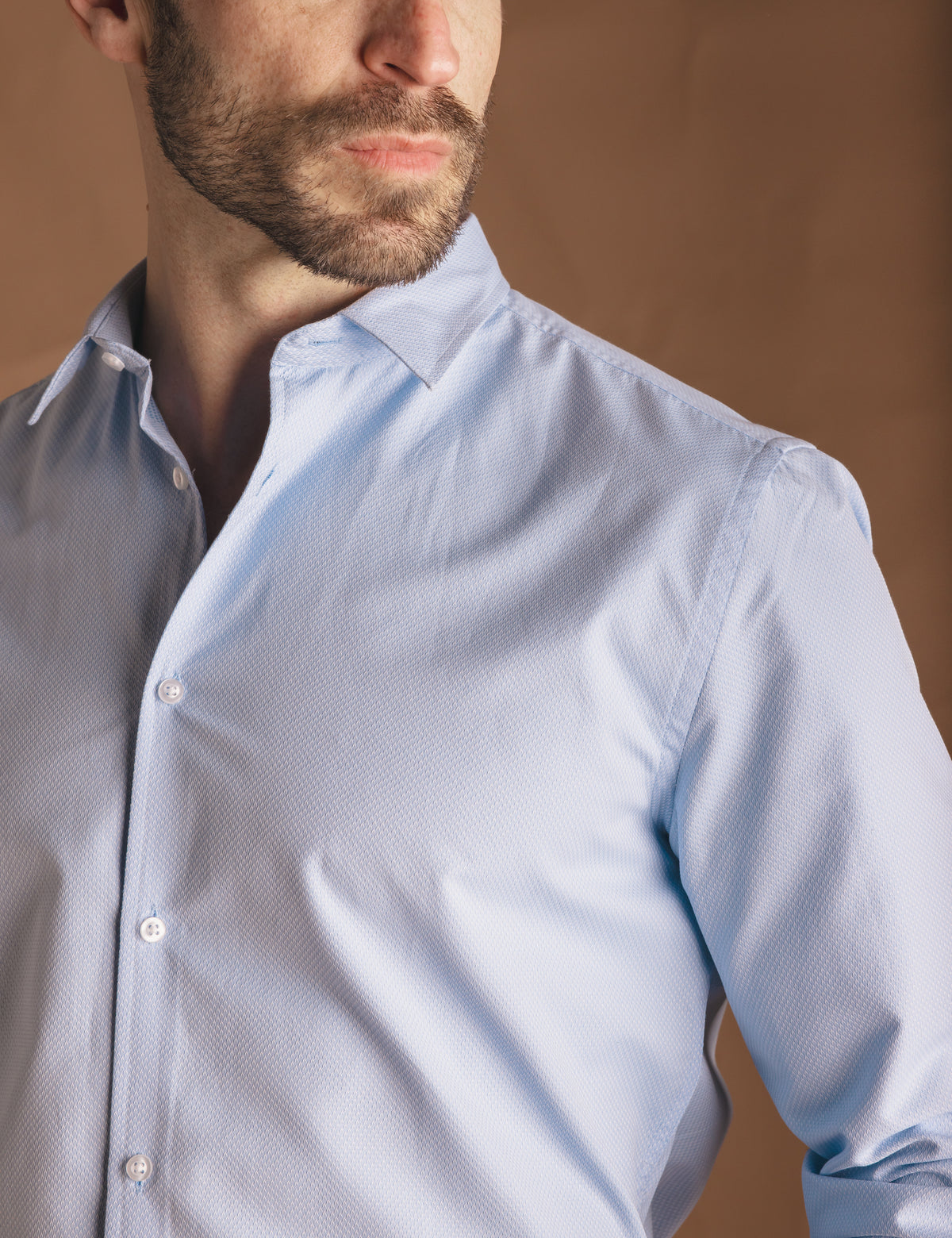 CAMISA VESTIR AZUL-CELESTE