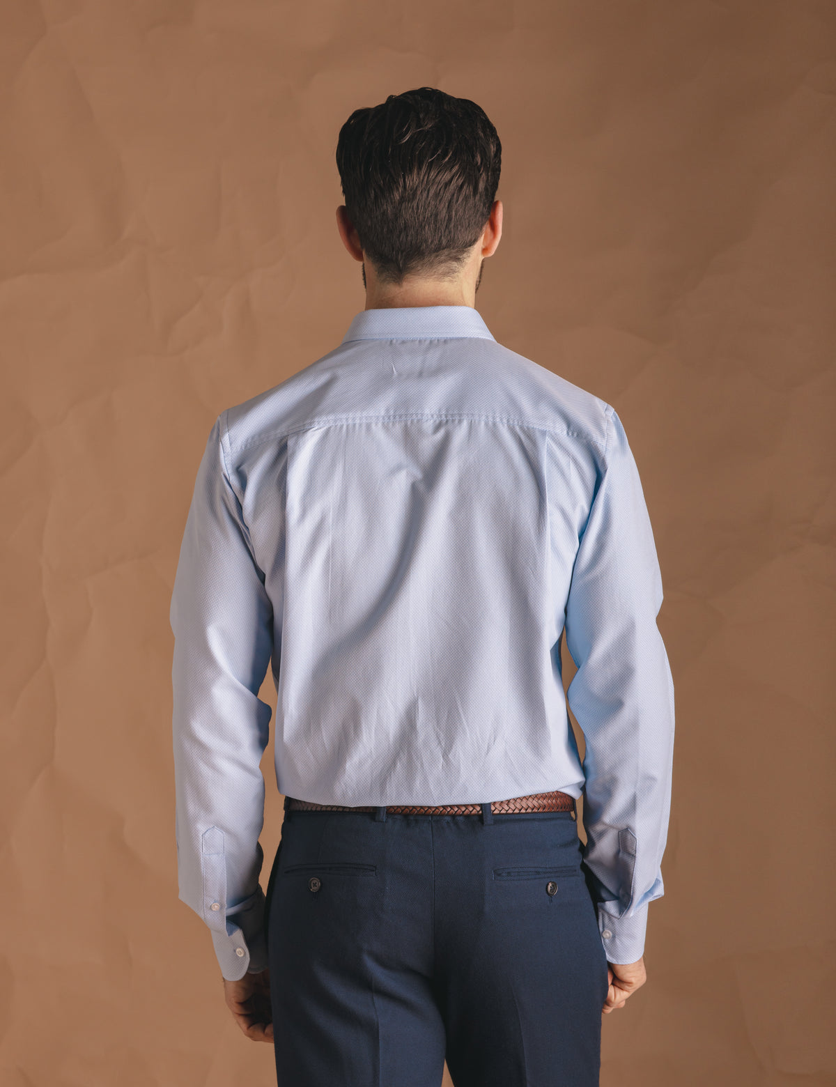 CAMISA VESTIR AZUL-CELESTE