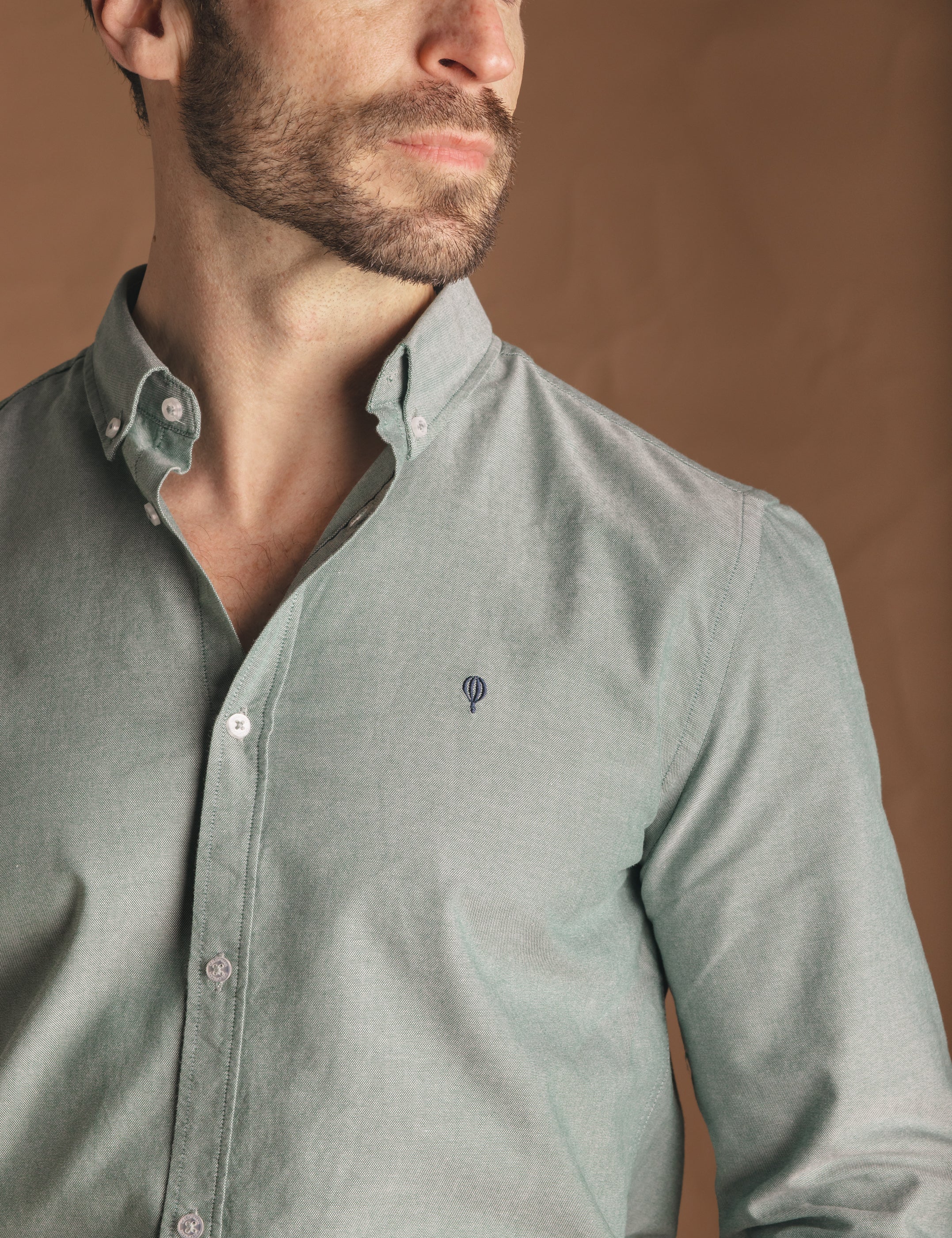 CAMISA OXFORD VERDE