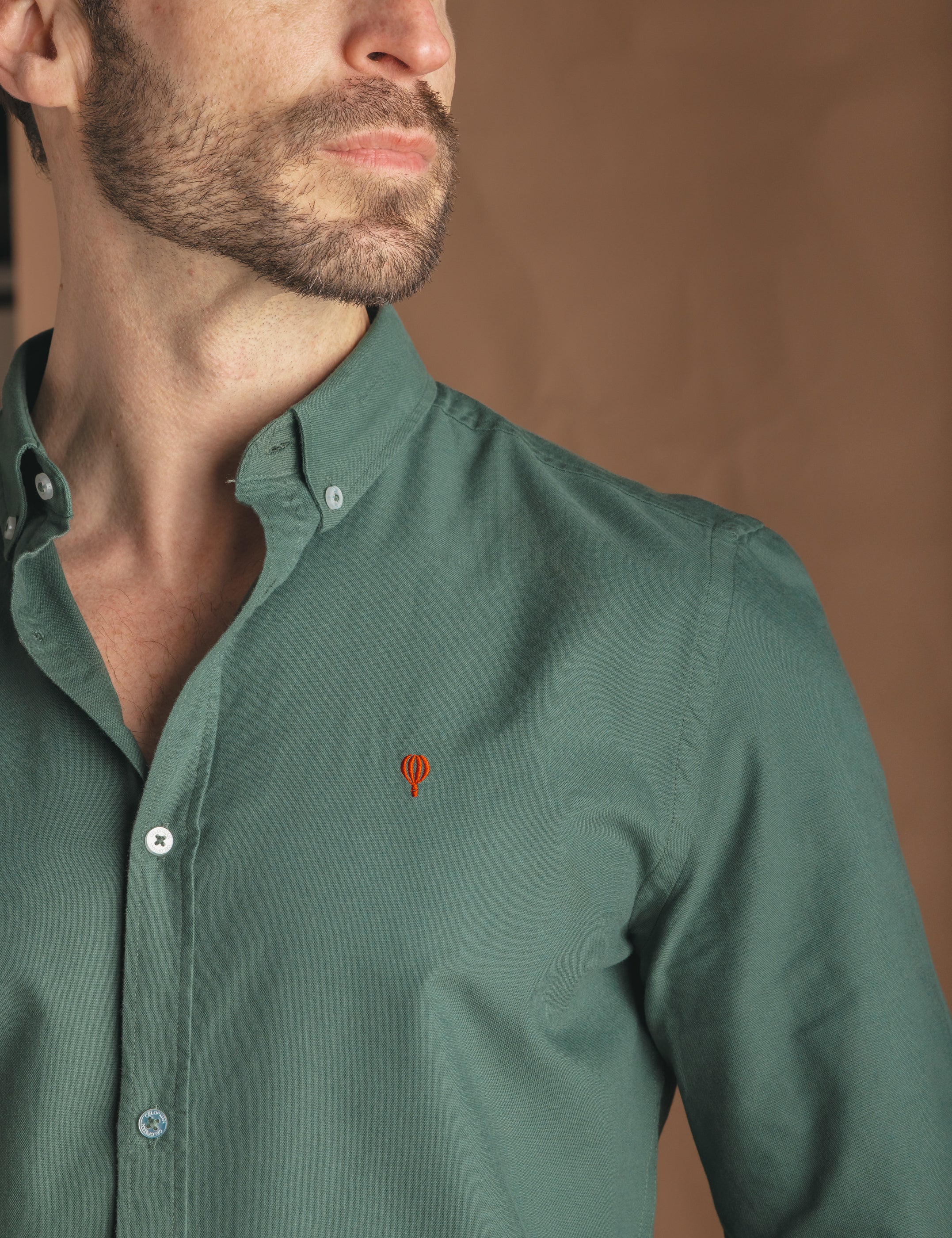 CAMISA OXFORD VERDE
