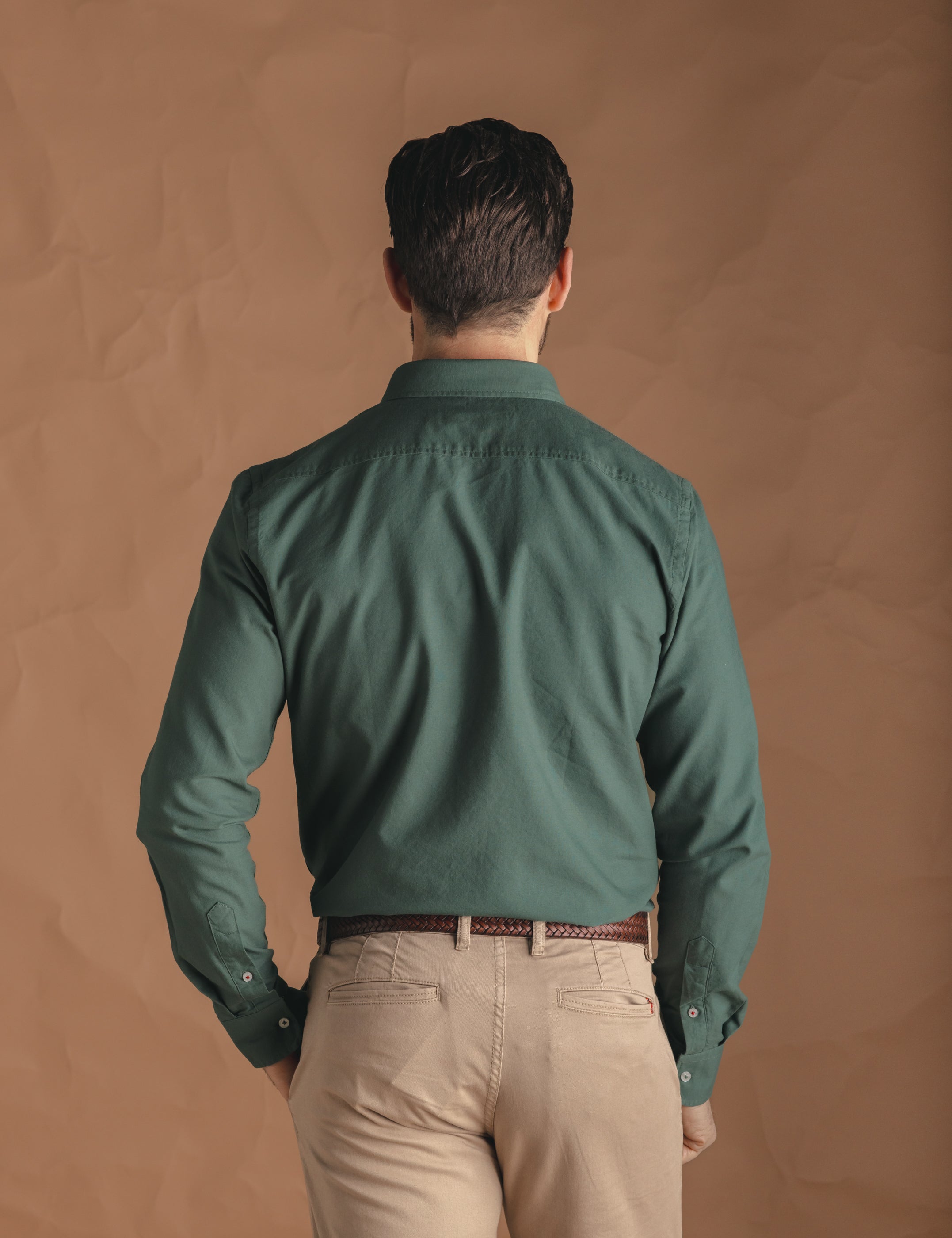 CAMISA OXFORD VERDE