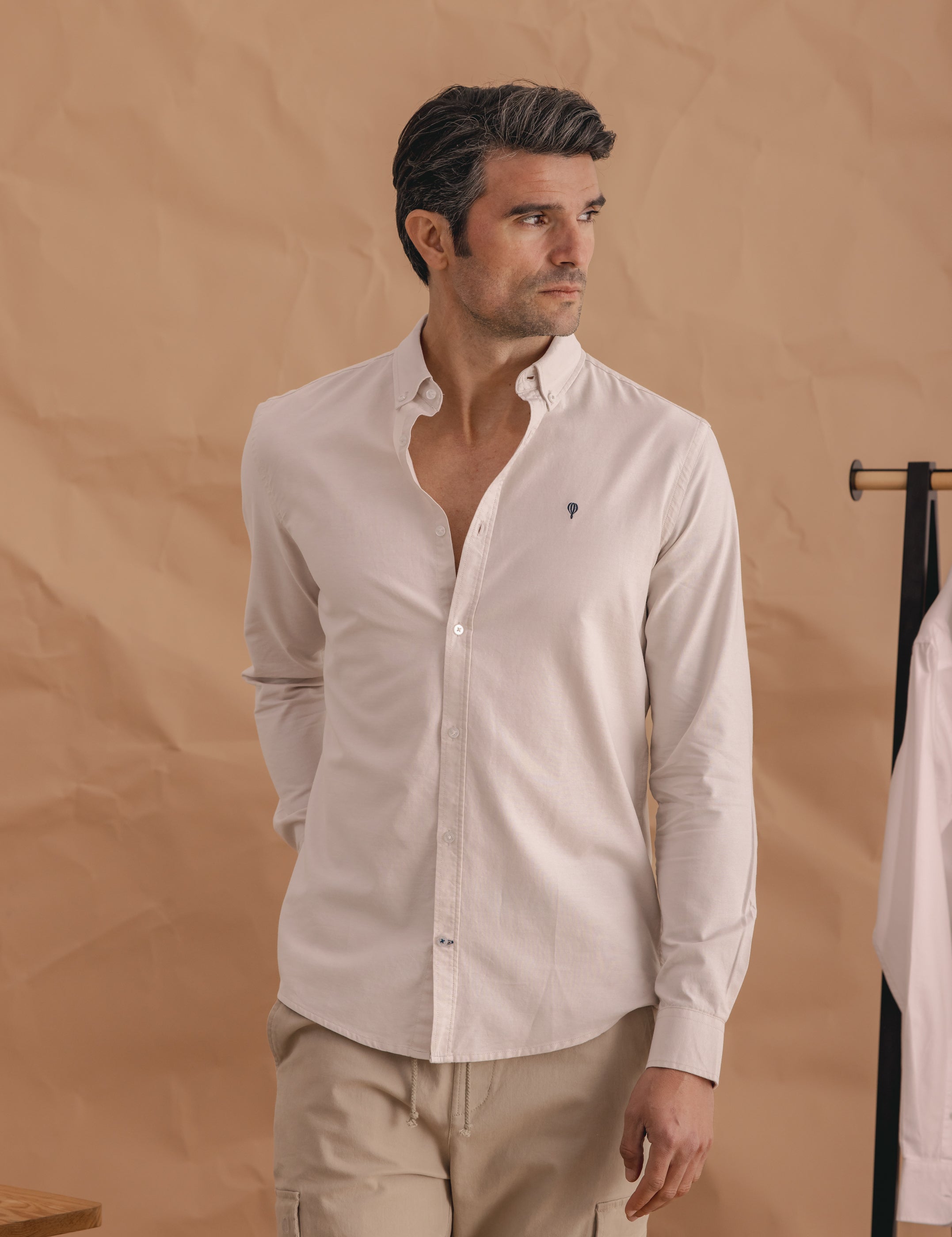 CAMISA OXFORD BEIGE