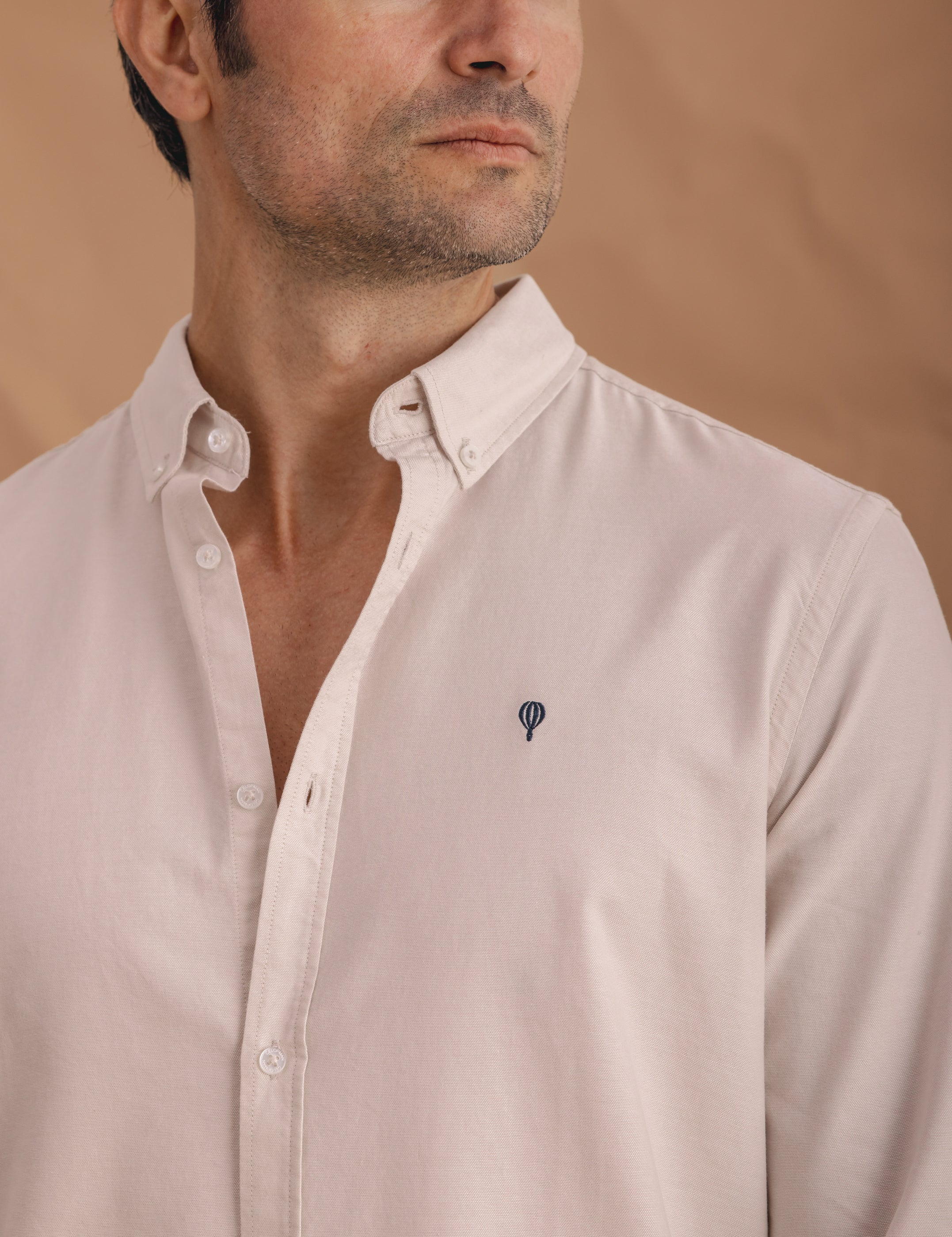 CAMISA OXFORD BEIGE