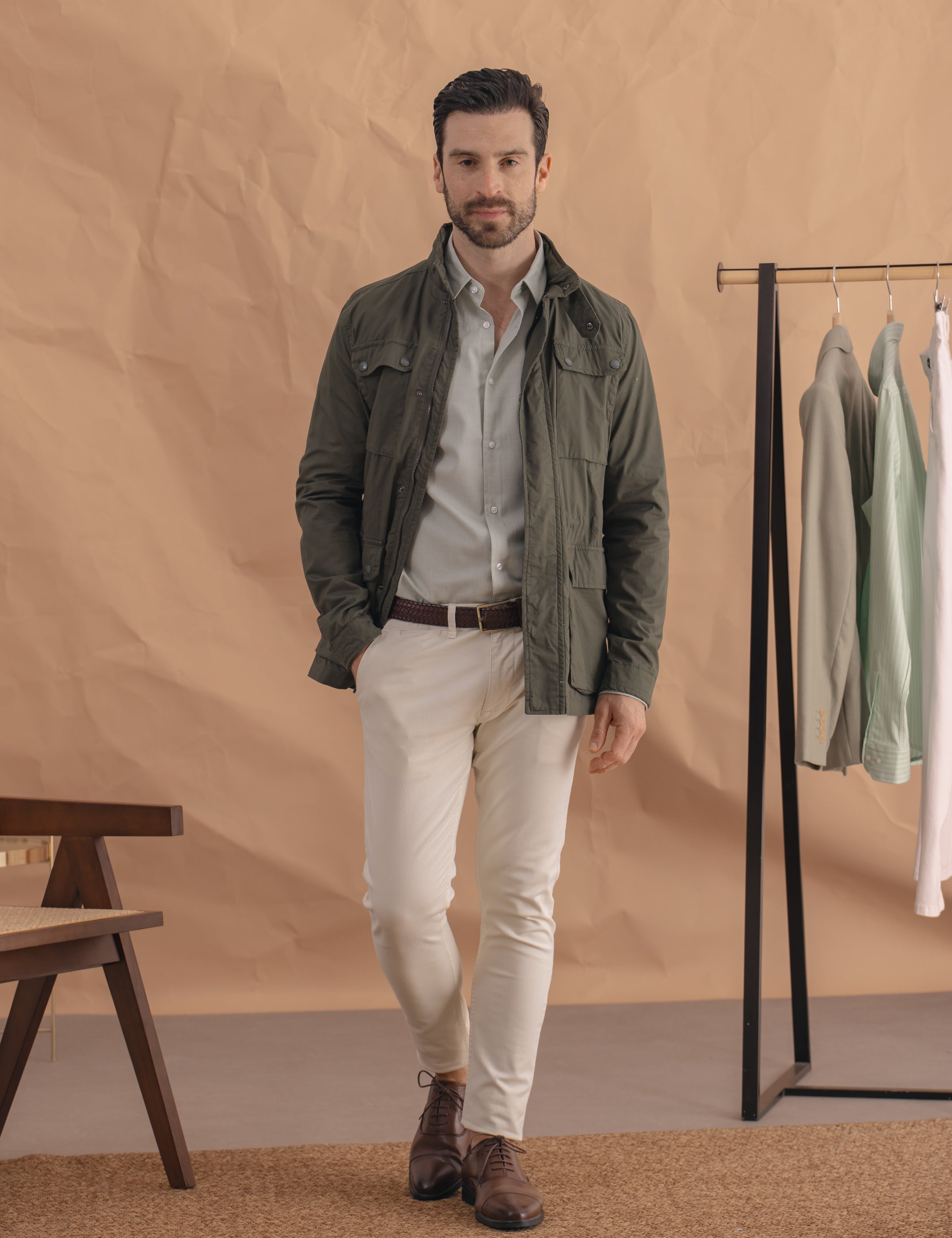 CAMISA VESTIR VERDE