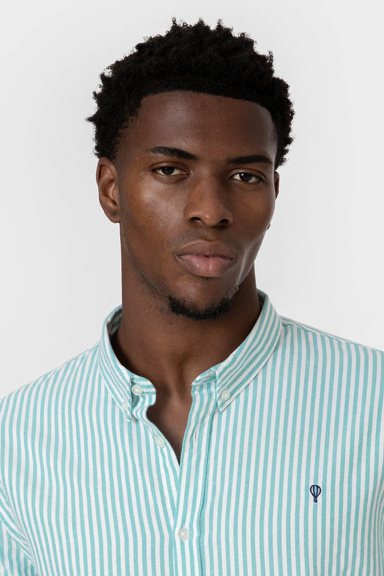 CAMISA OXFORD RAYA VERDE
