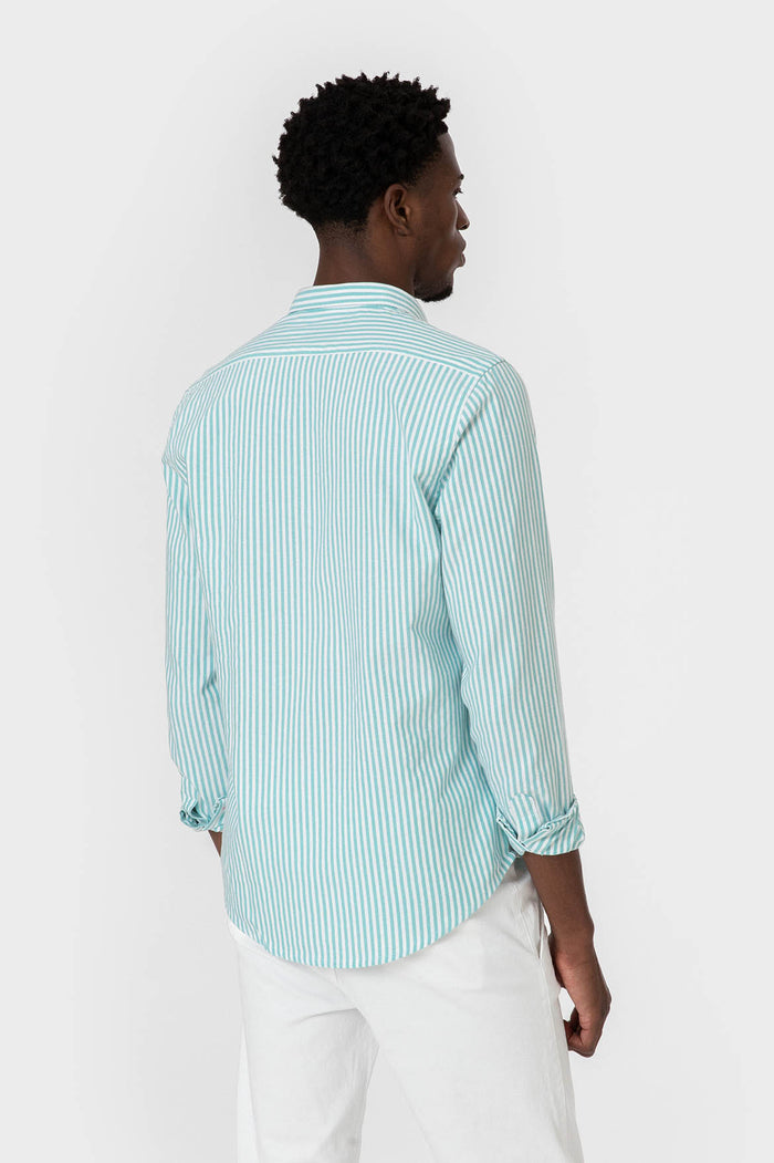 CAMISA OXFORD RAYA VERDE