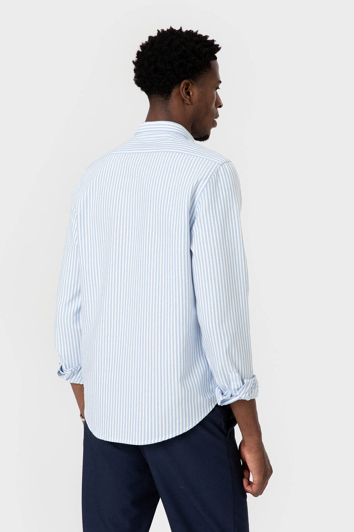 CAMISA OXFORD RAYA CELESTE