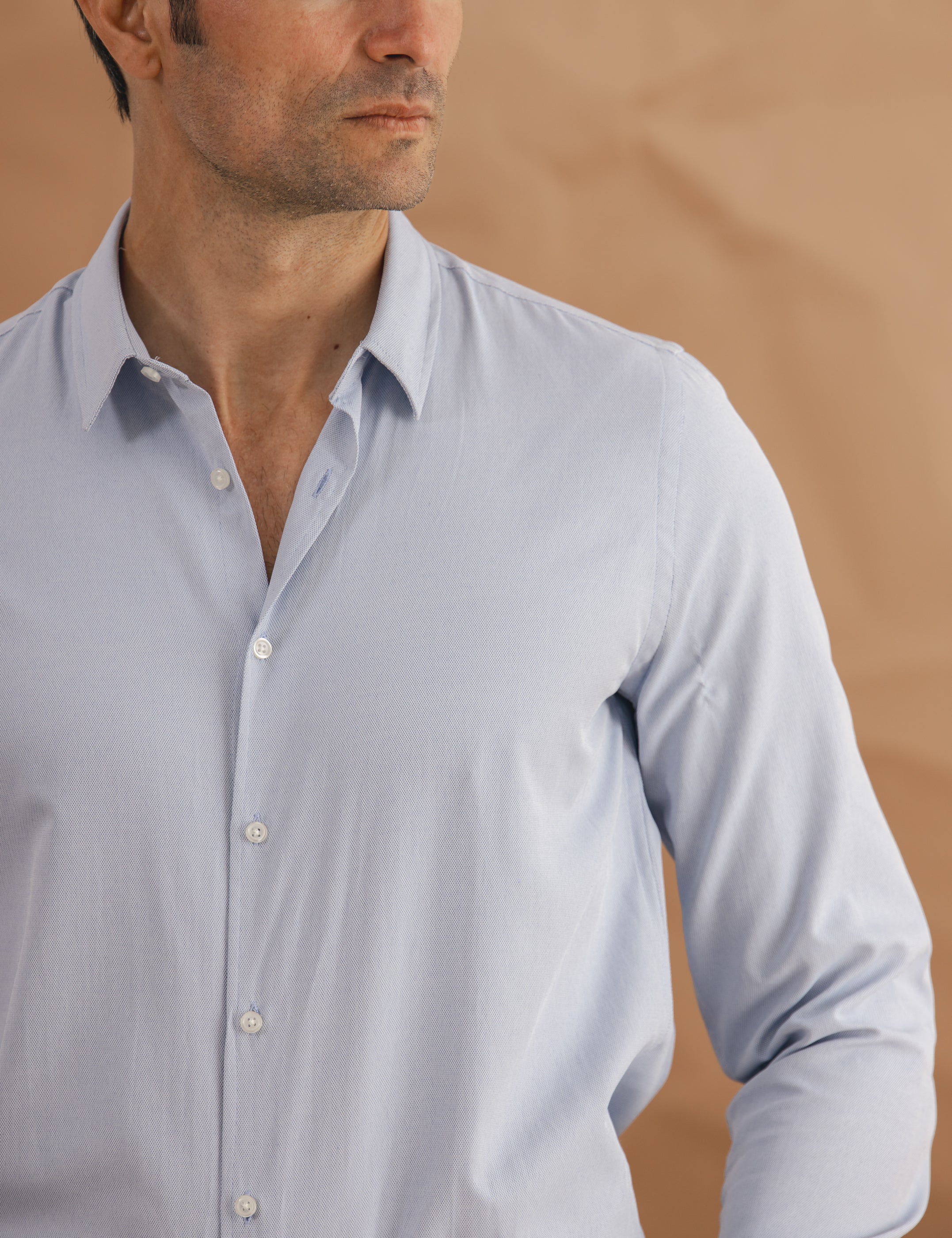 CAMISA VESTIR CELESTE