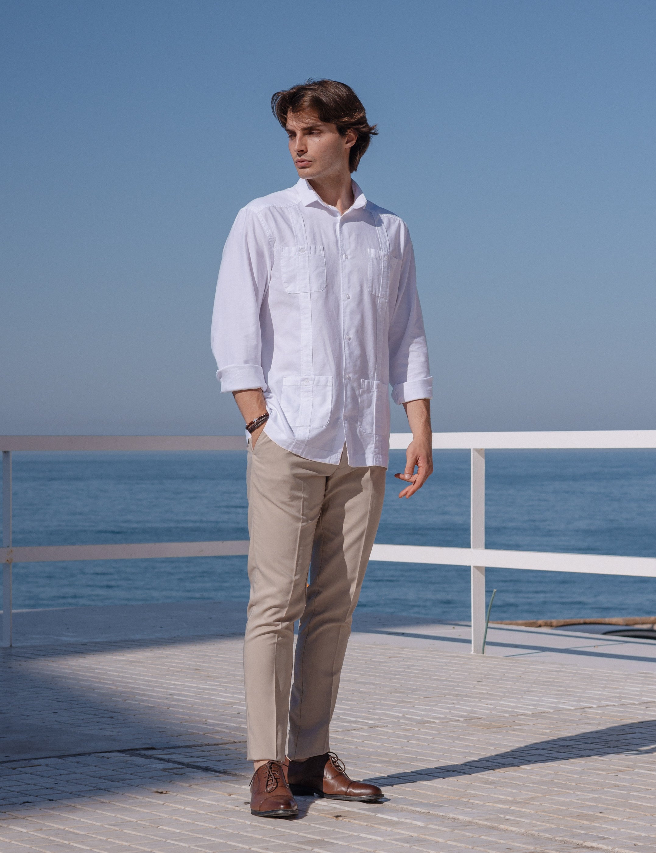 CAMISA CUBANA BLANCA