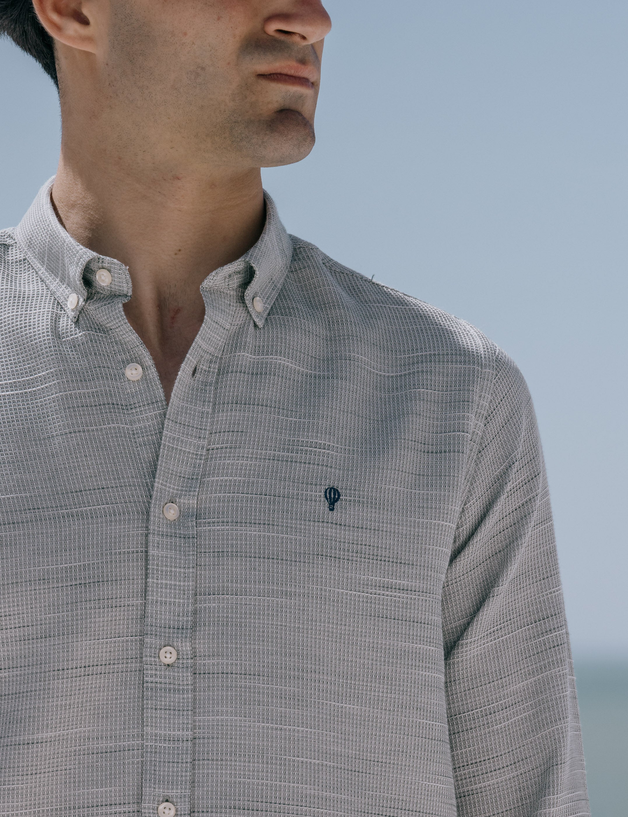 CAMISA ESTRUCTURA VERDE