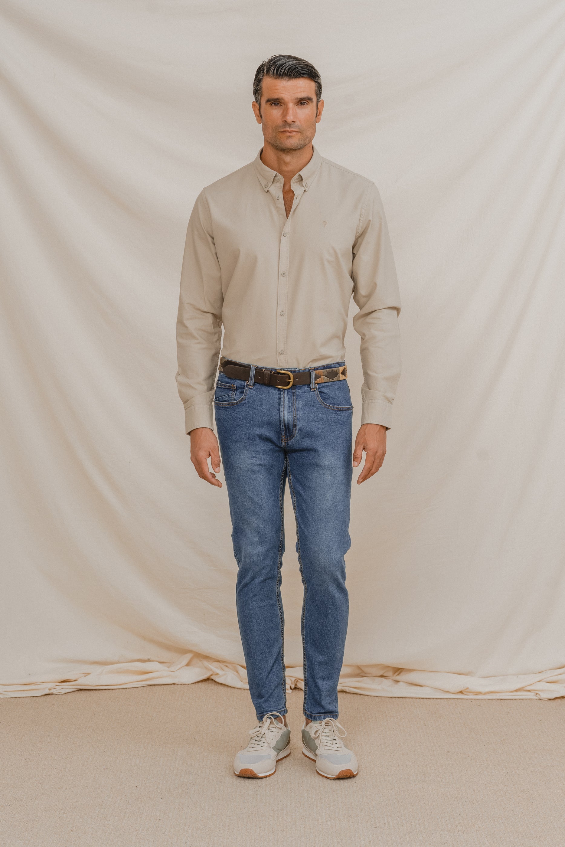 CAMISA OXFORD BEIGE