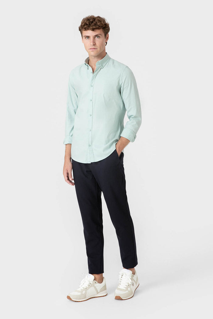 CAMISA ESTRUCTURA VERDE AGUA