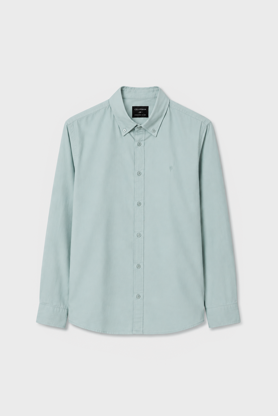 CAMISA ESTRUCTURA VERDE AGUA