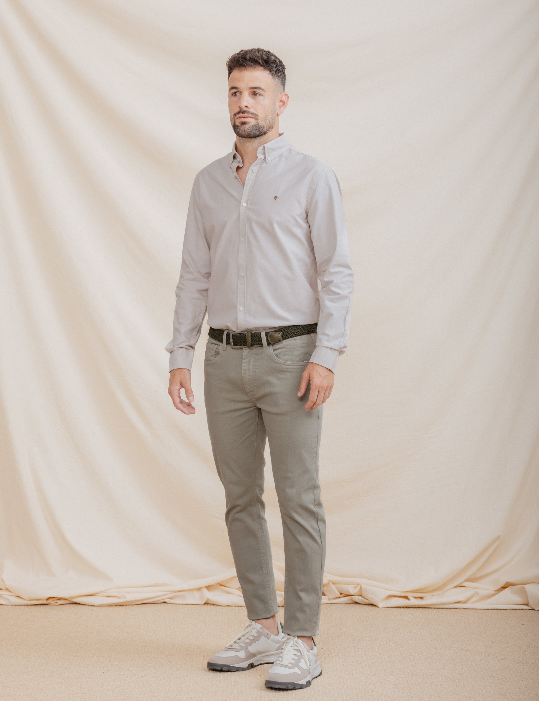 CAMISA OXFORD BEIGE