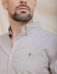 CAMISA OXFORD BEGE