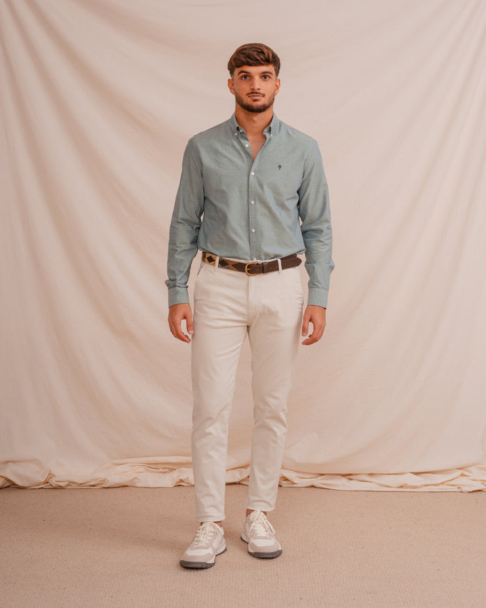 CAMISA OXFORD VERDE