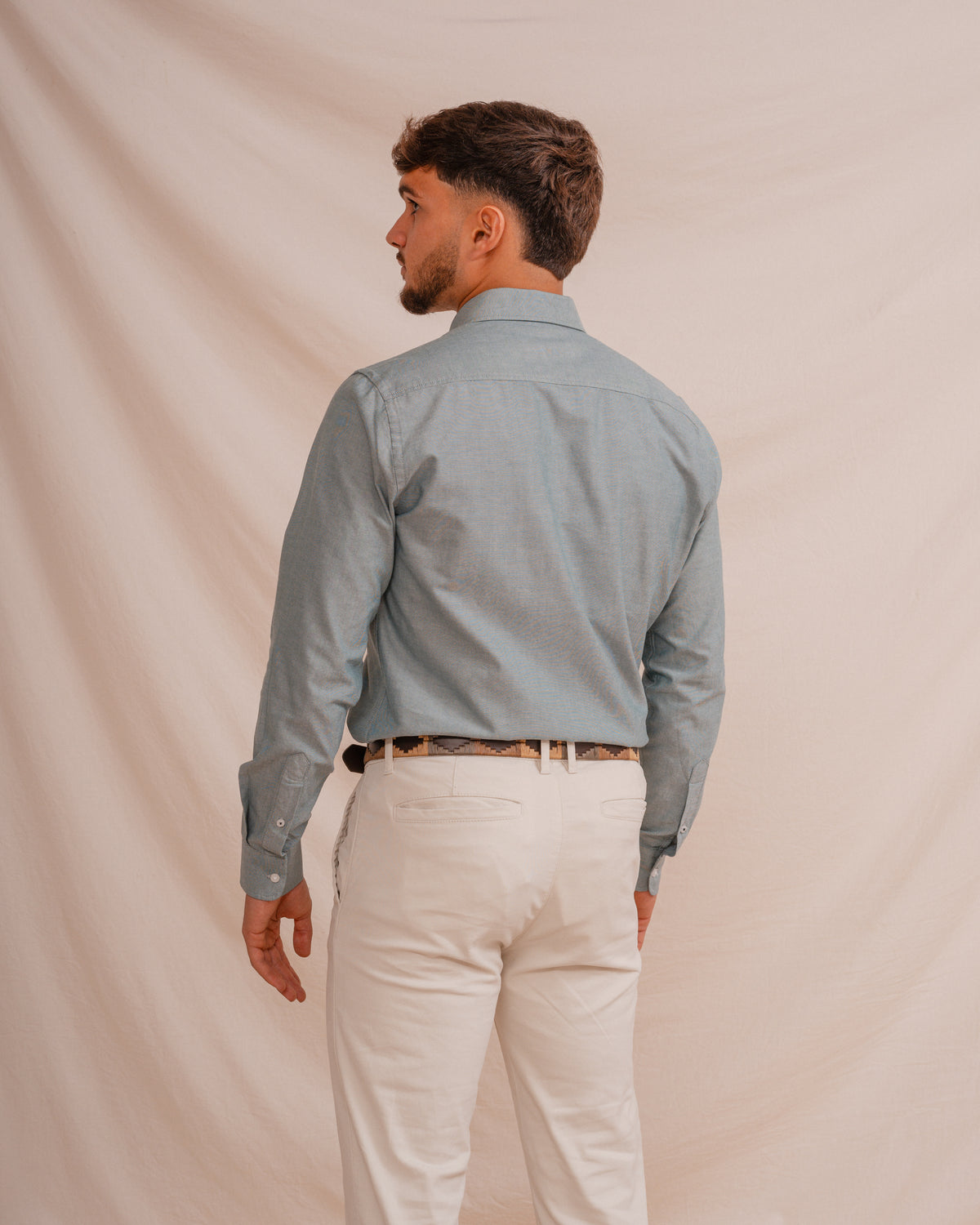 CAMISA OXFORD VERDE