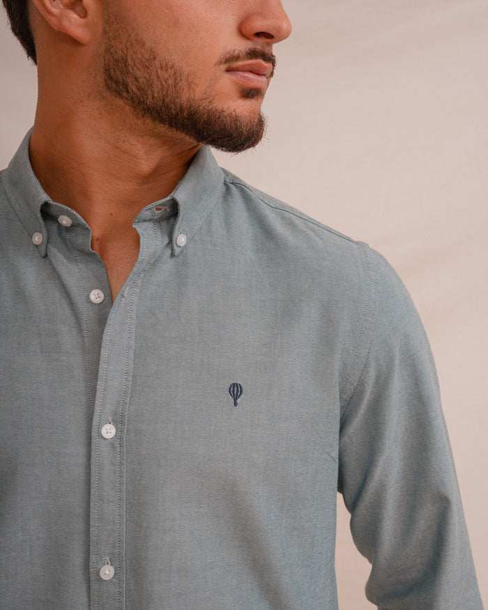 CAMISA OXFORD VERDE