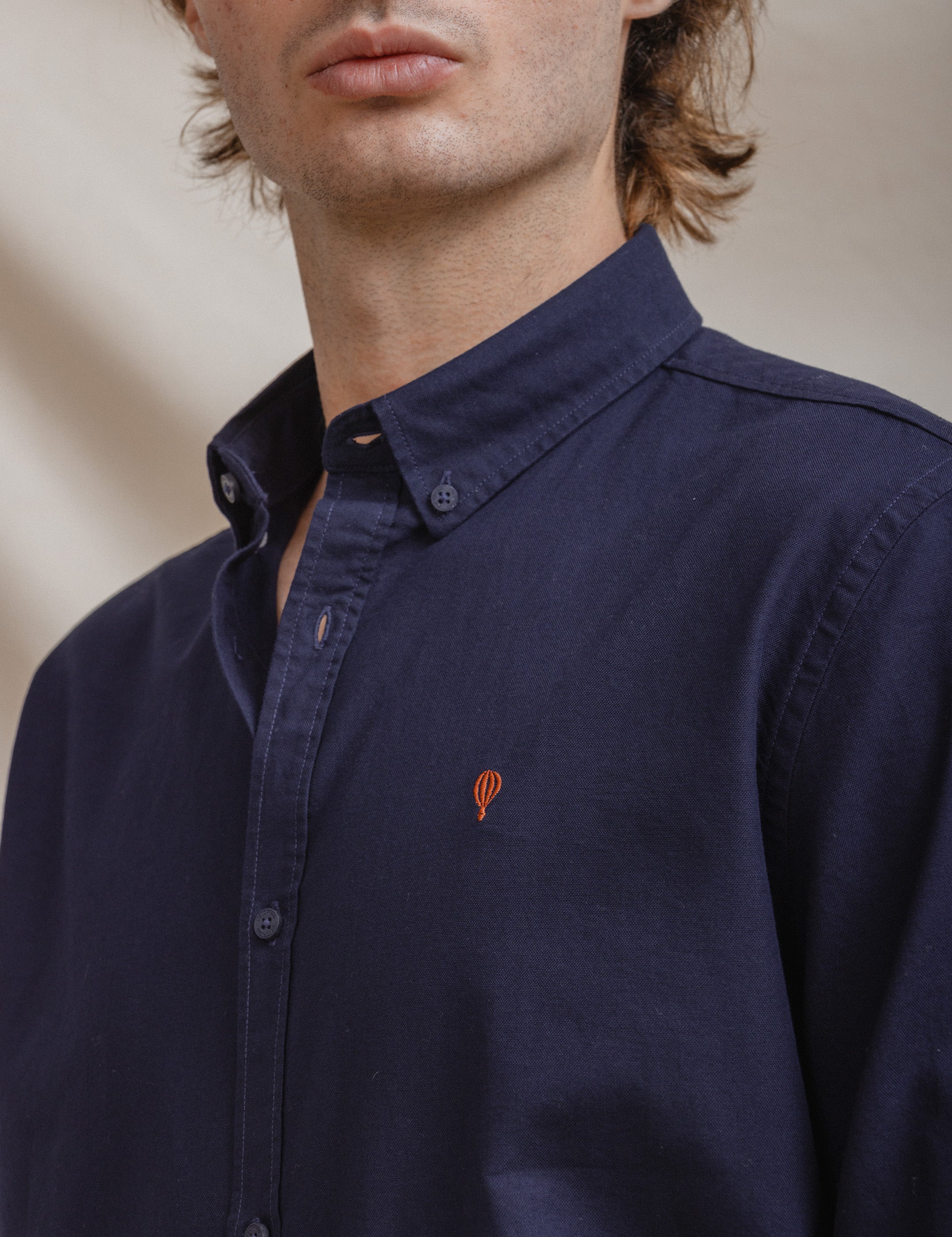 CAMISA OXFORD MARINO