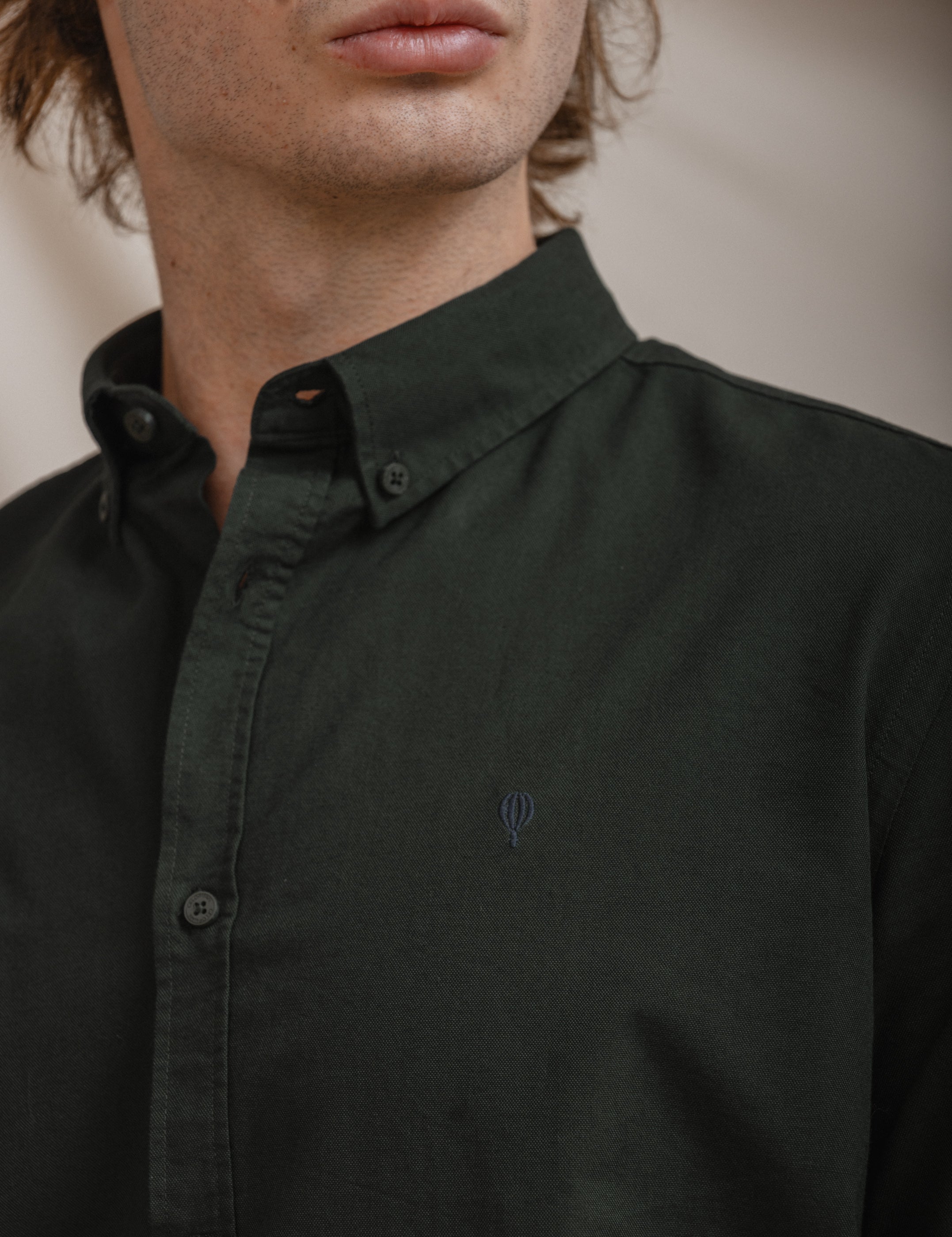 CAMISA OXFORD VERDE