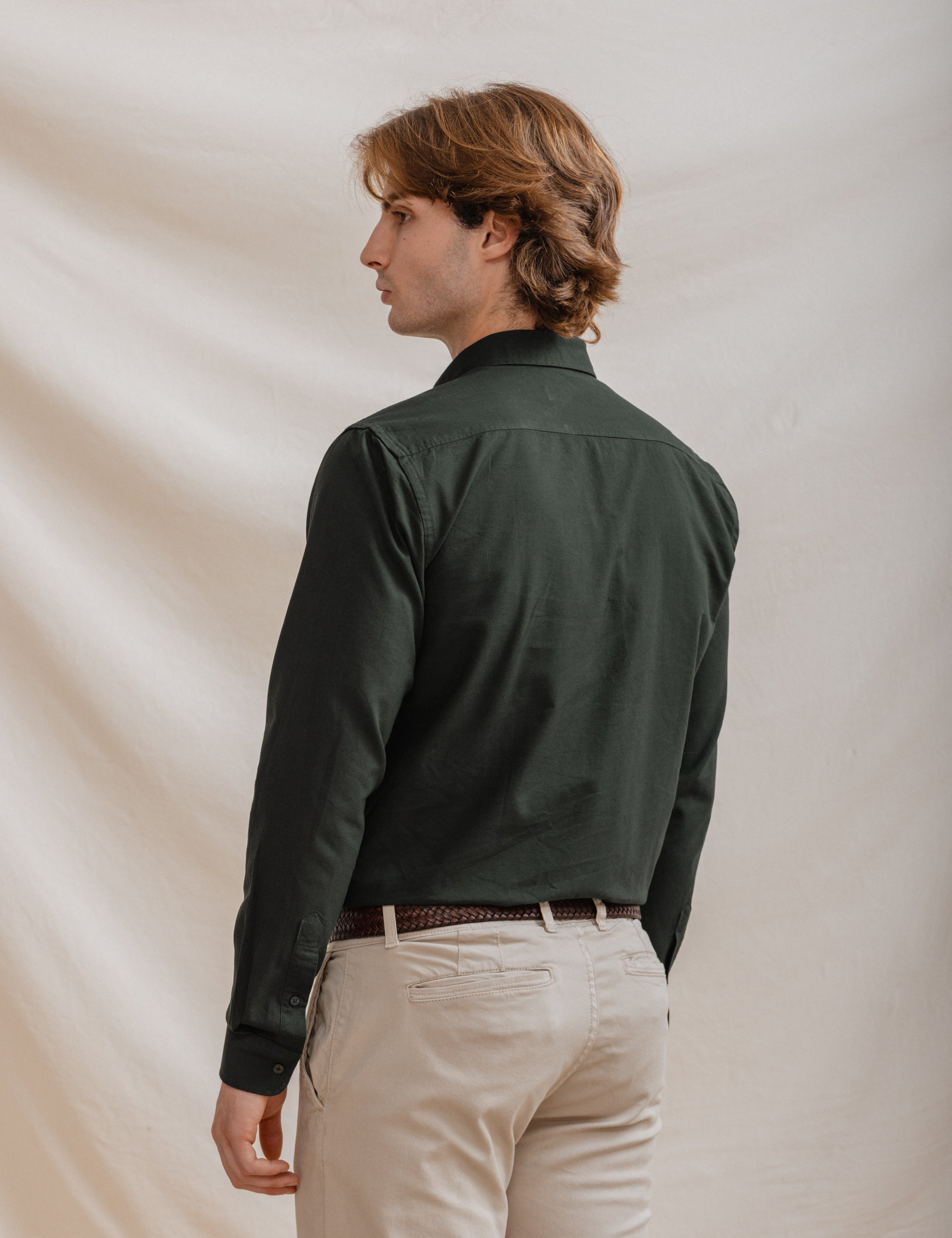 CAMISA OXFORD VERDE