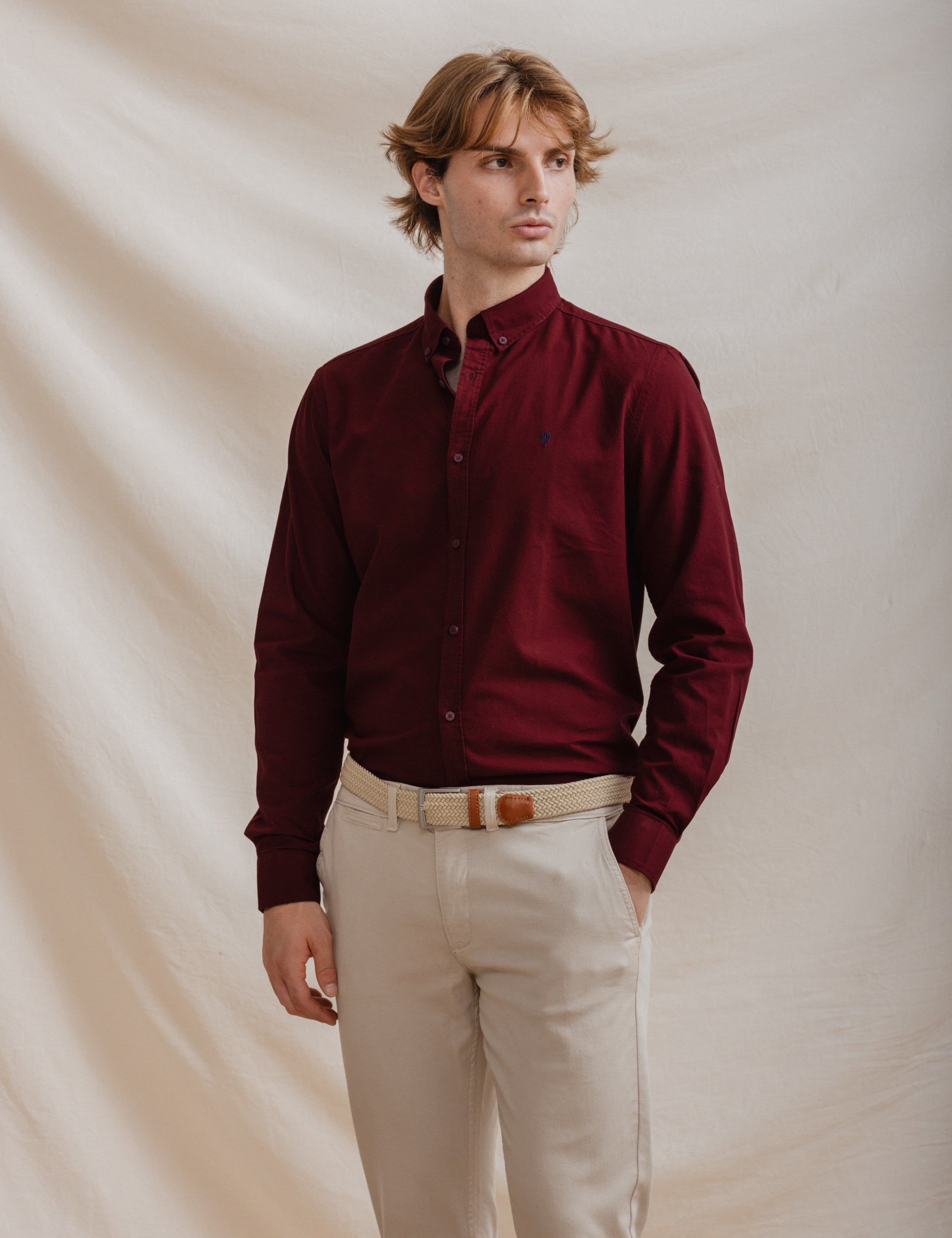 CAMISA OXFORD ROJA