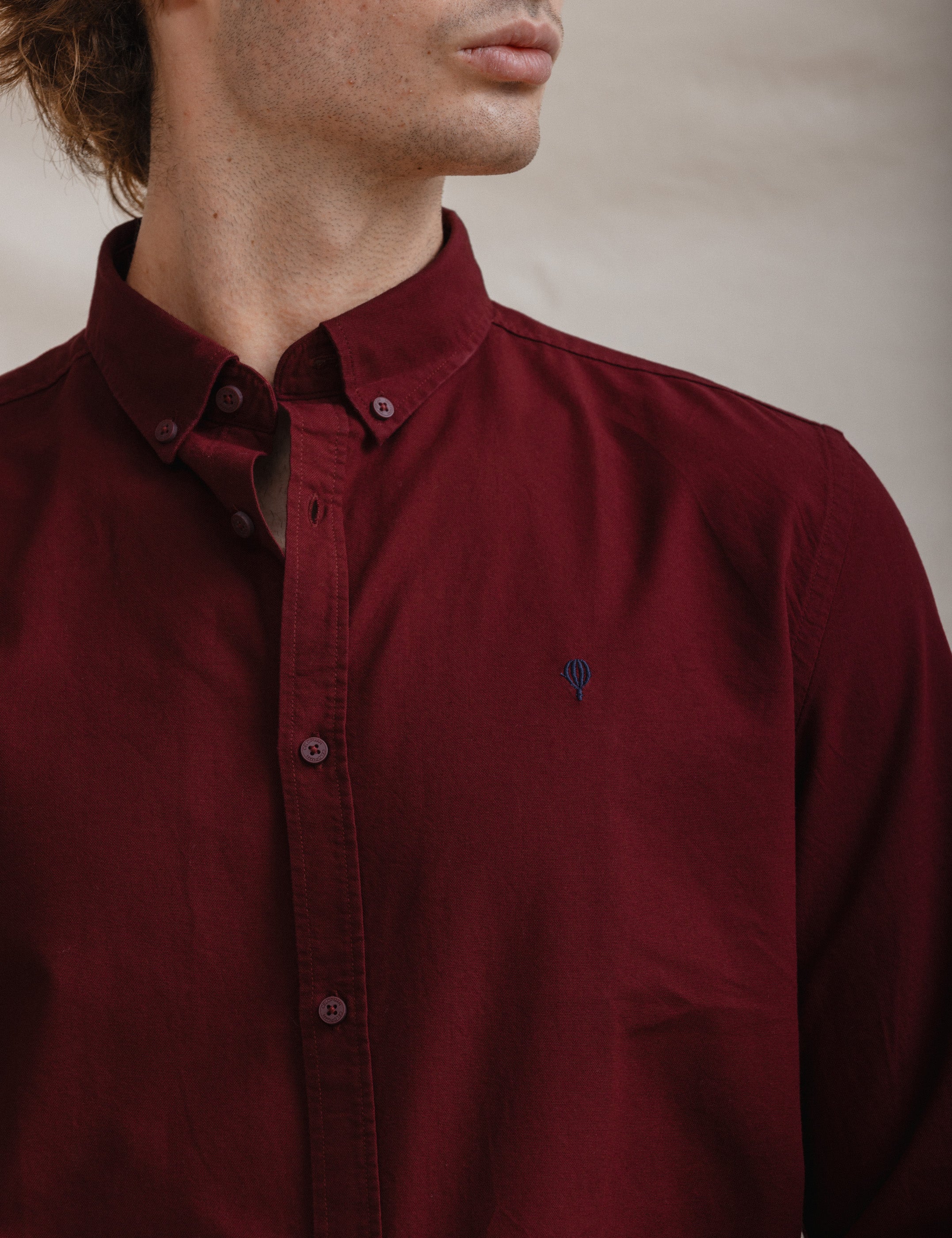 CAMISA OXFORD ROJA