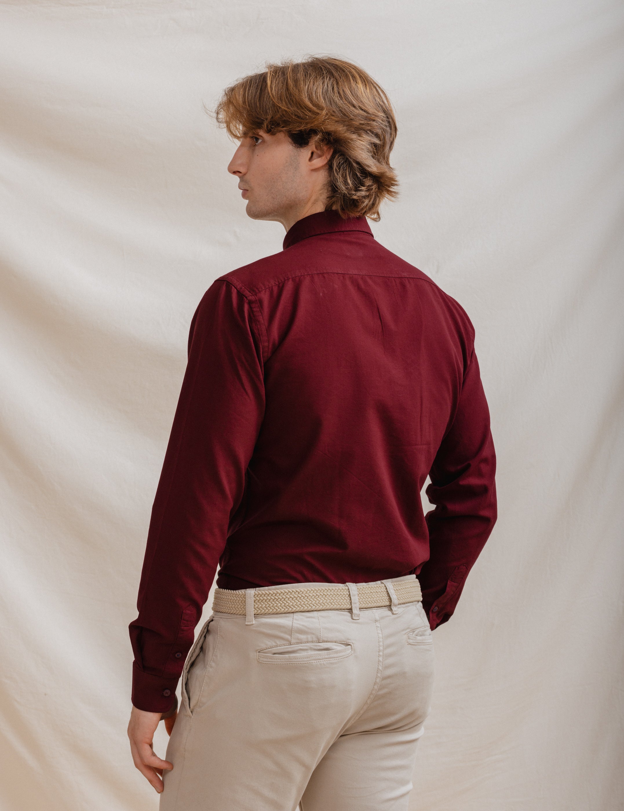 CAMISA OXFORD ROJA