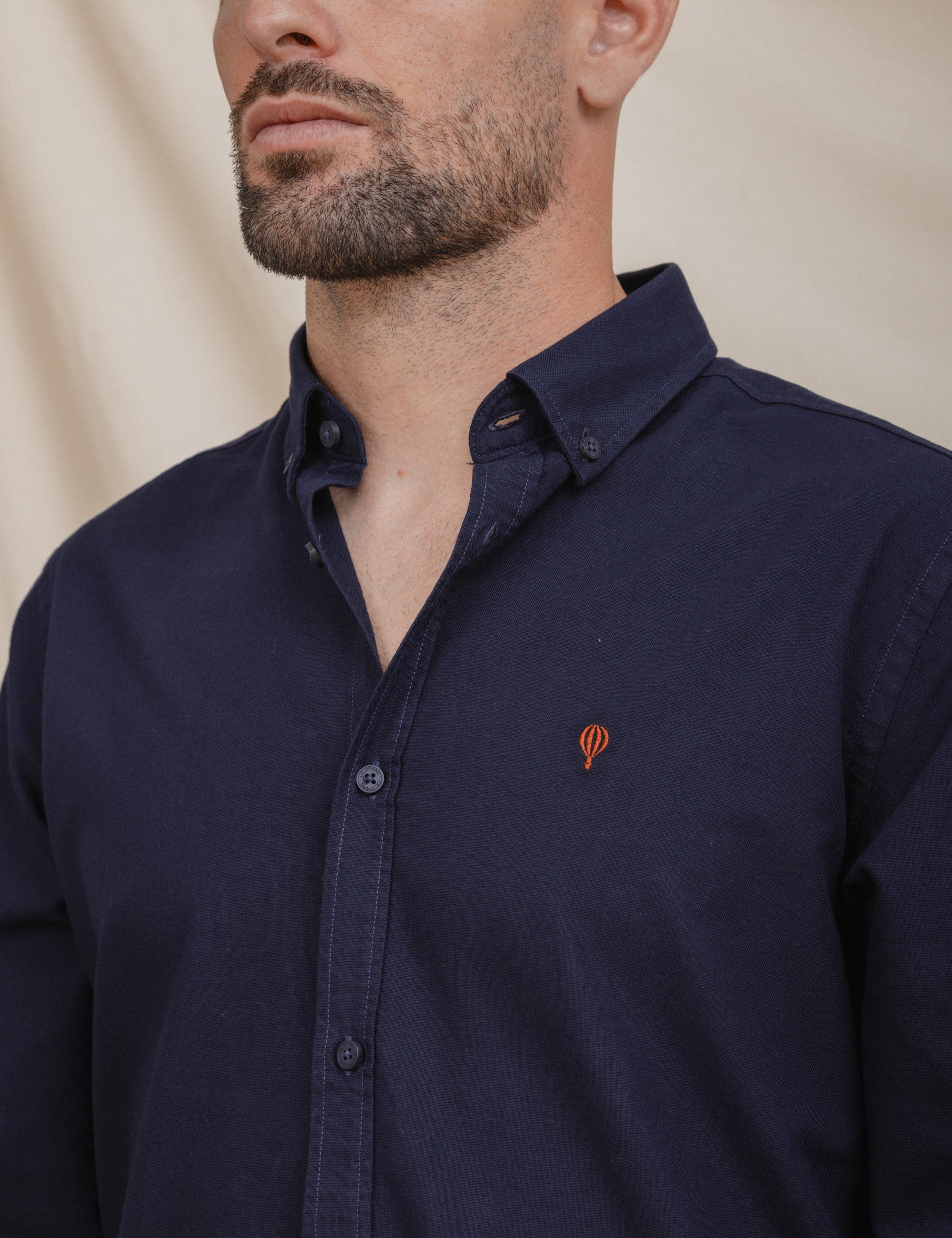 CAMISA OXFORD MARINO