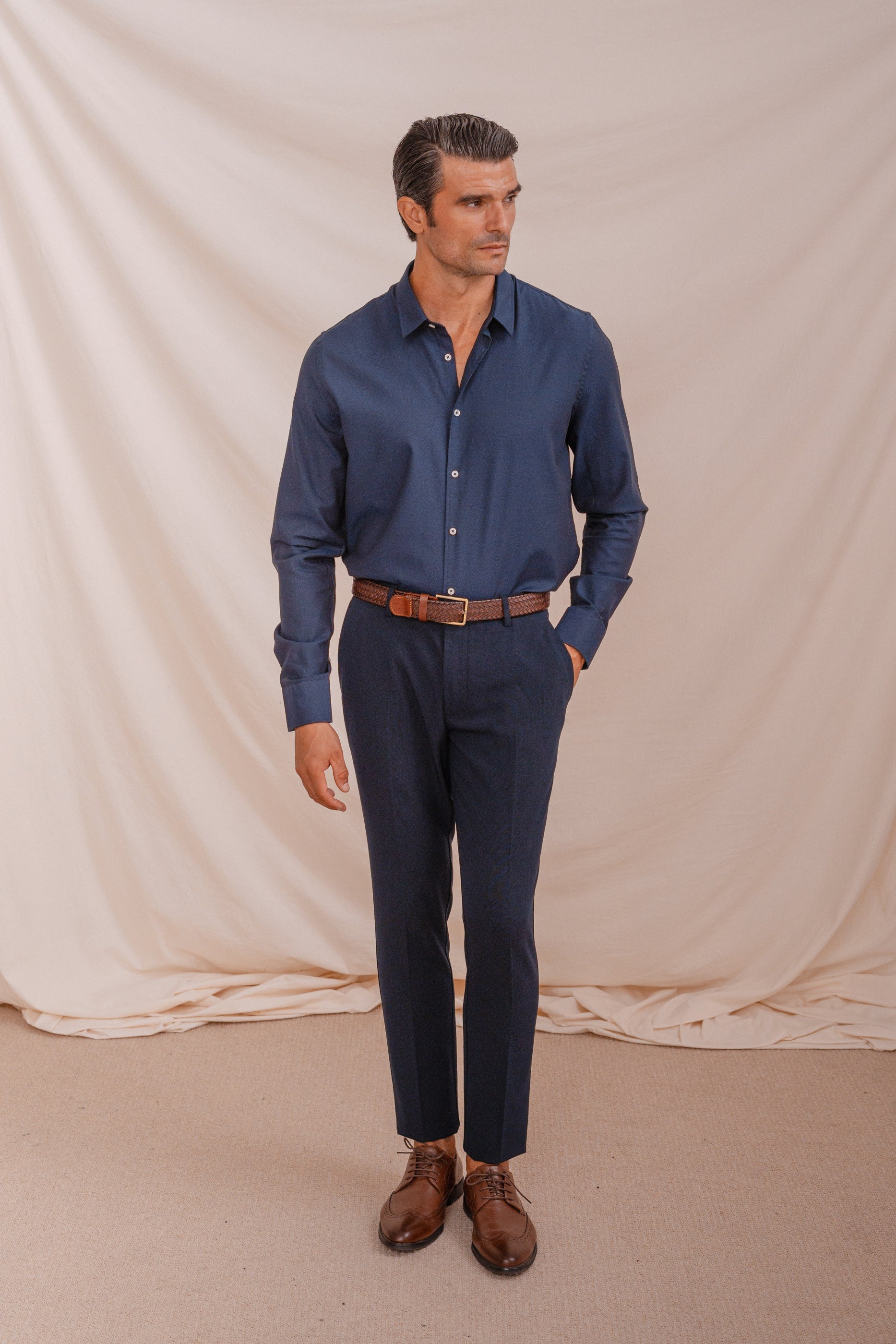 CAMISA VESTIR AZUL