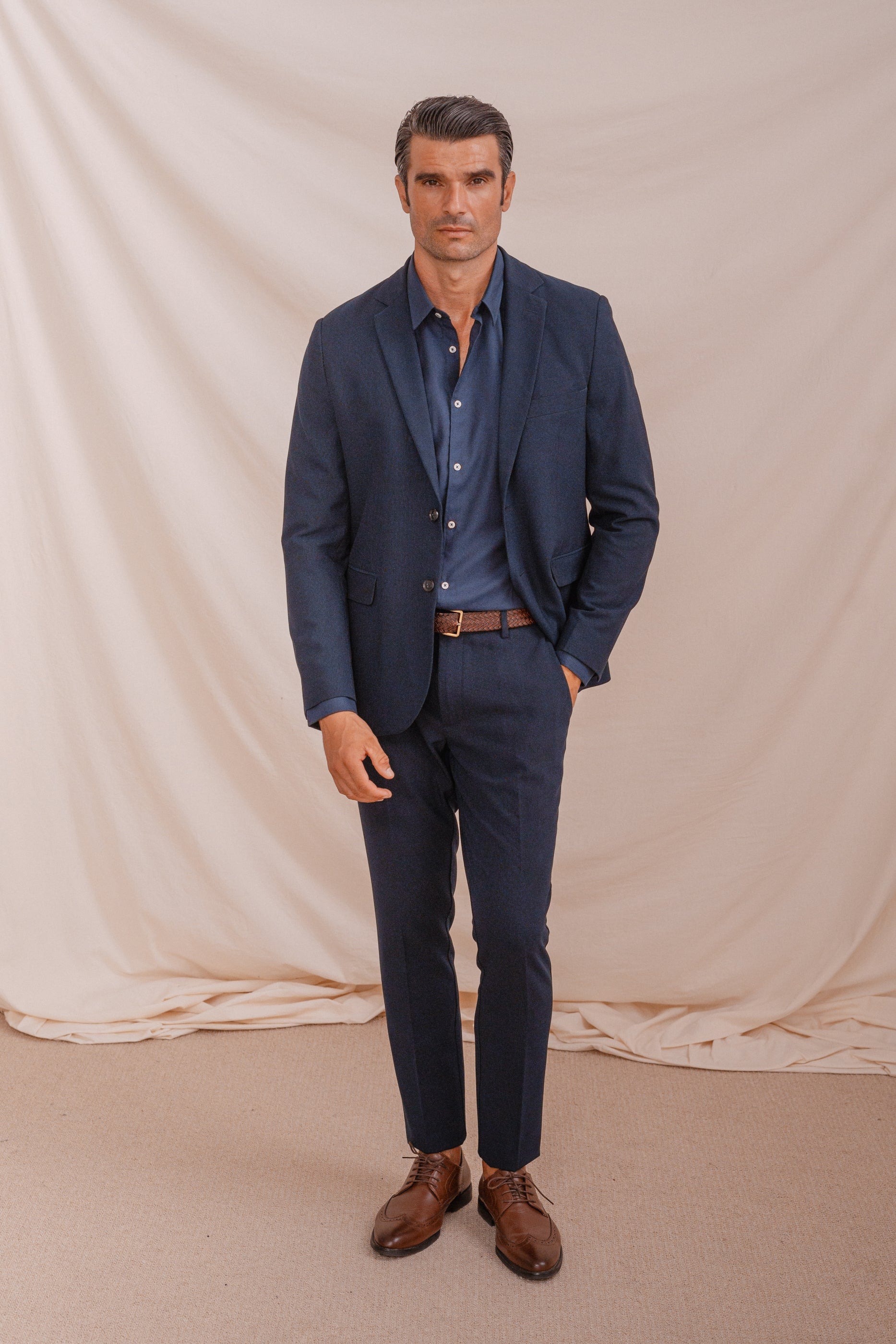 CAMISA VESTIR AZUL