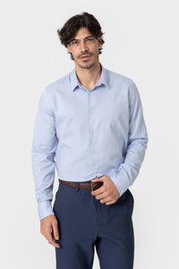 CAMISA VESTIR ESTRUCTURA CELESTE