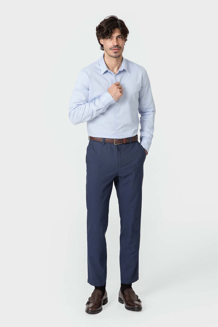 CAMISA VESTIR ESTRUCTURA CELESTE