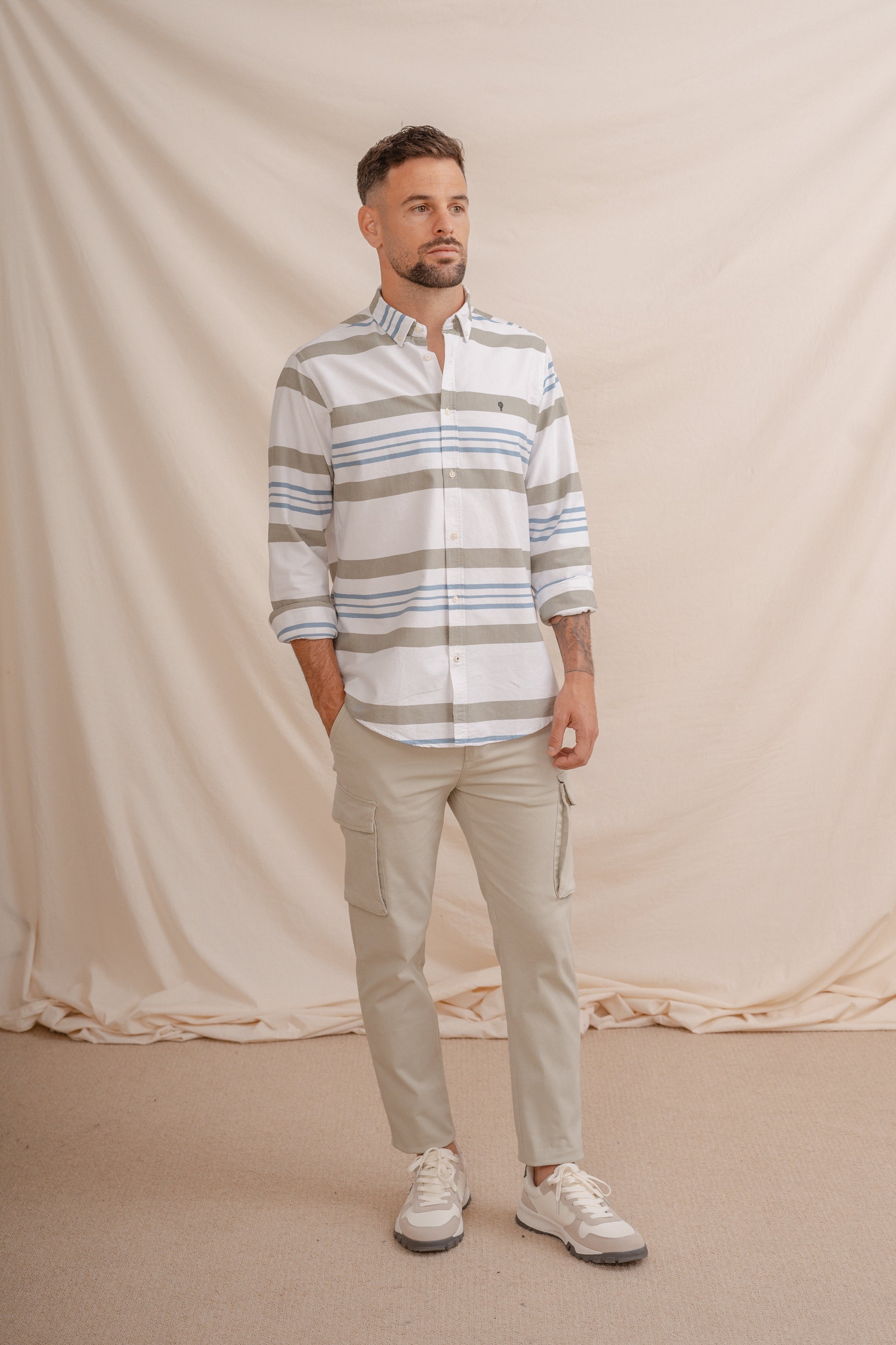 CAMISA OXFORD RAYAS