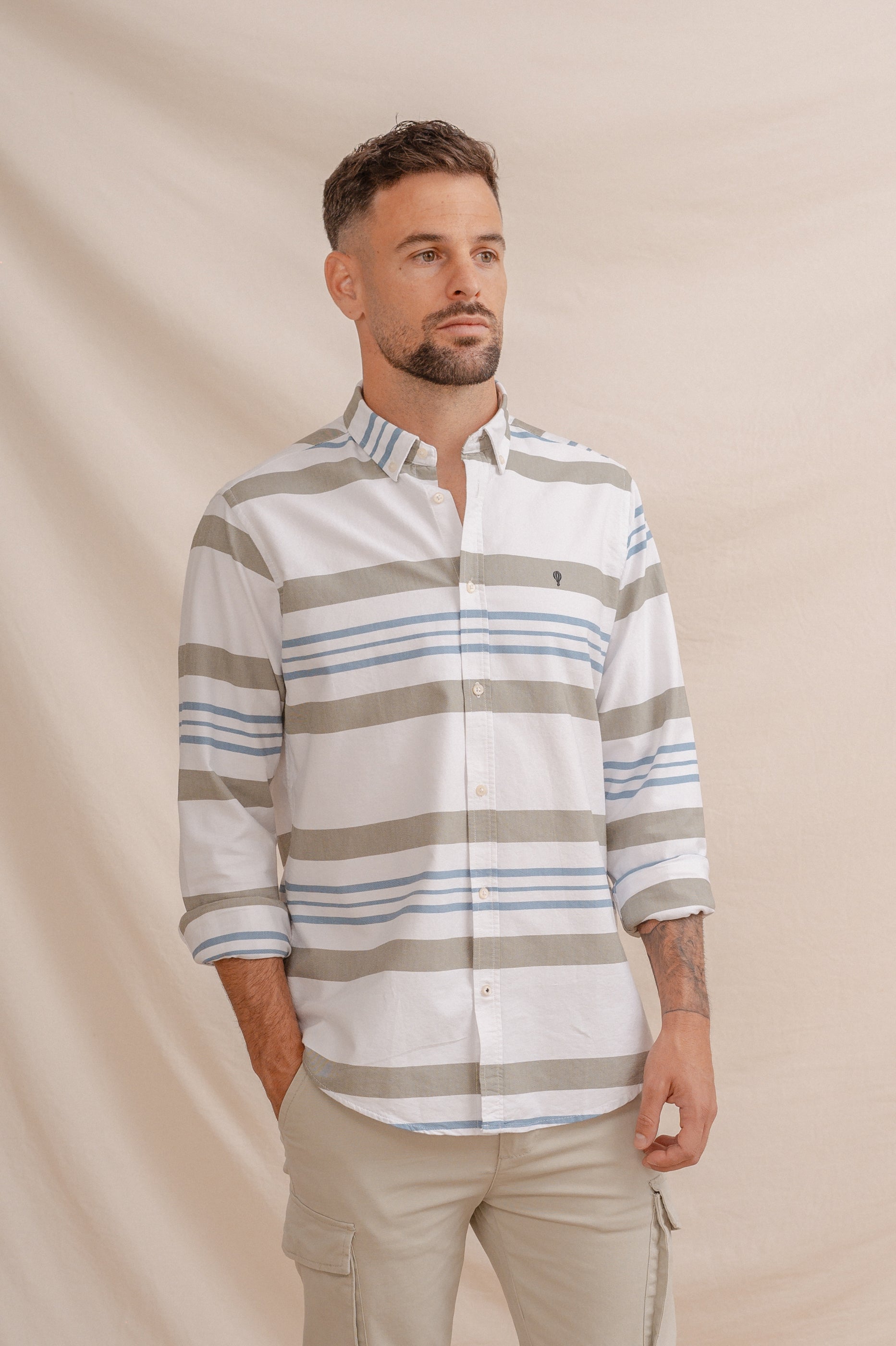 CAMISA OXFORD RAYAS