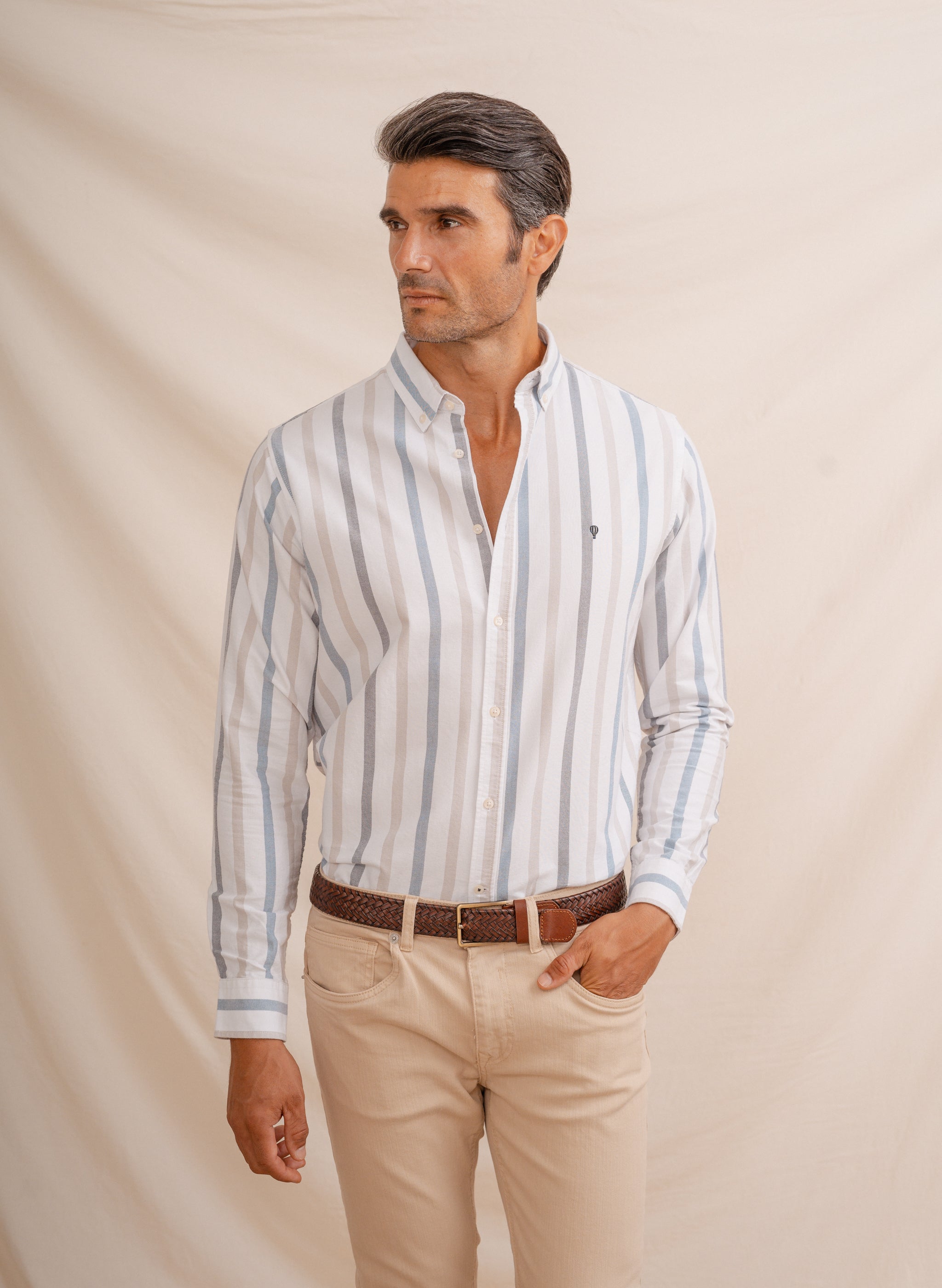 CAMISA OXFORD RAYAS