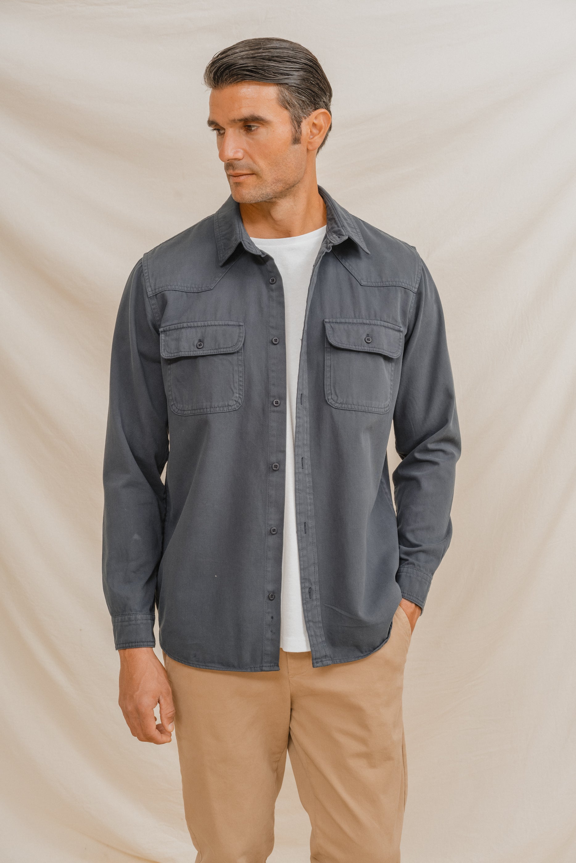 SOBRECAMISA AZUL