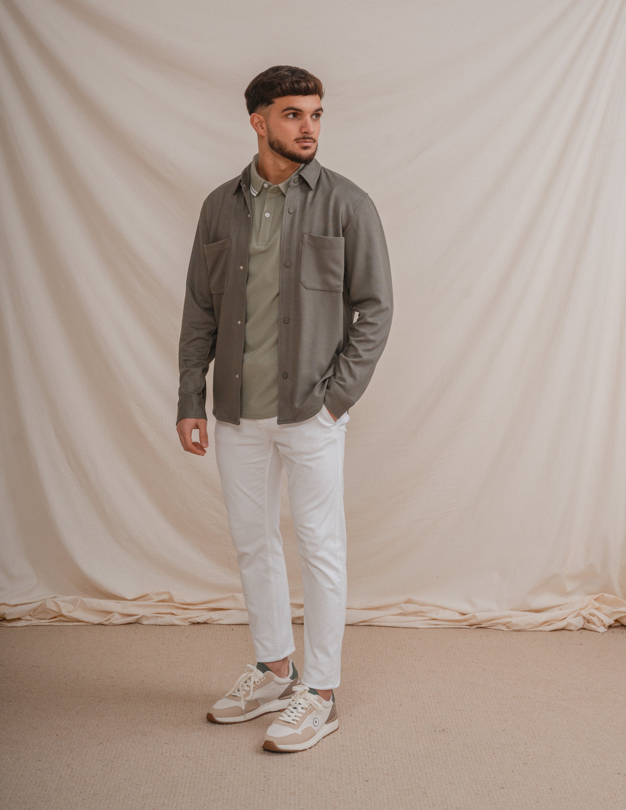 SOBRECAMISA PUNTO VERDE